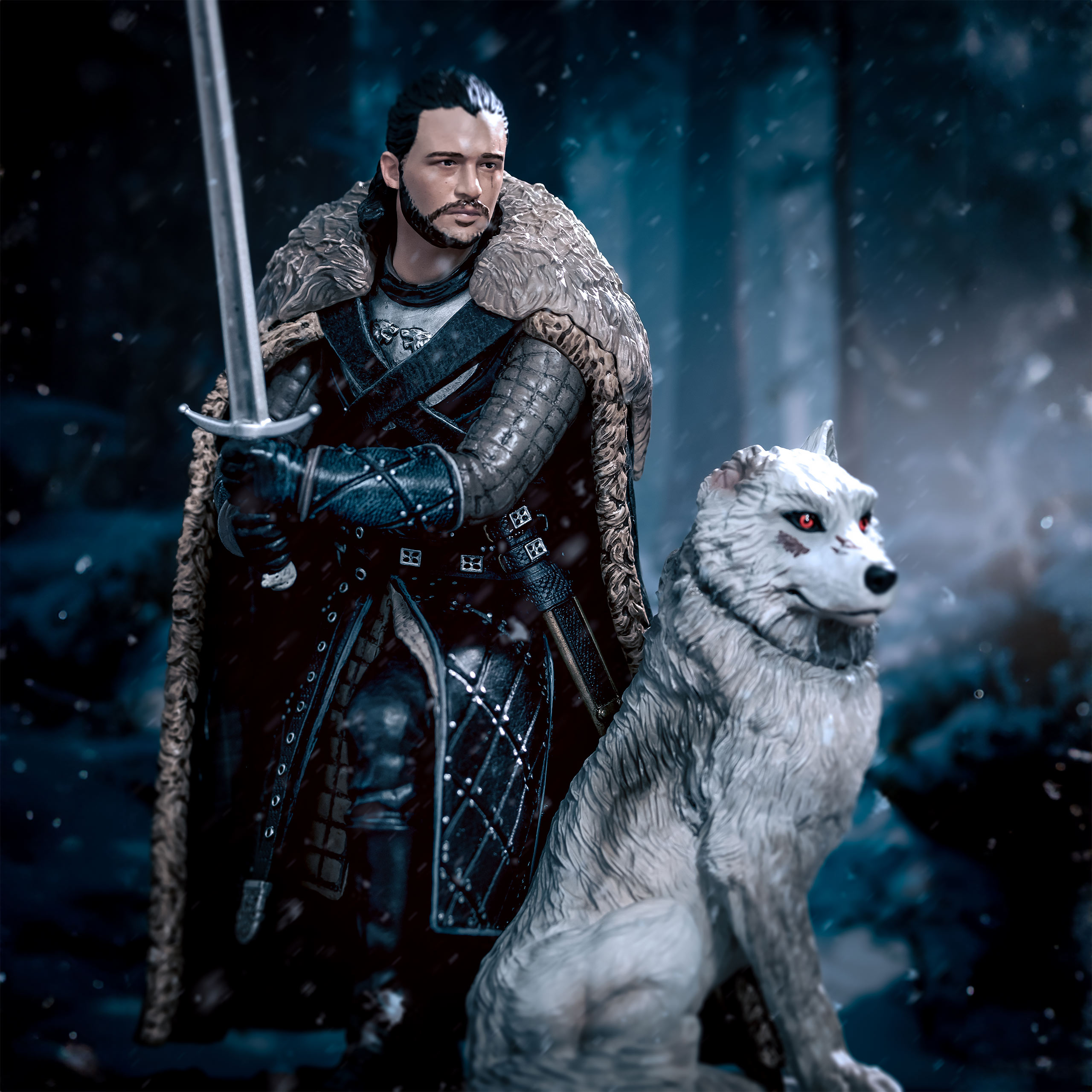 Game of Thrones - Jon Snow met Ghost Beeldje