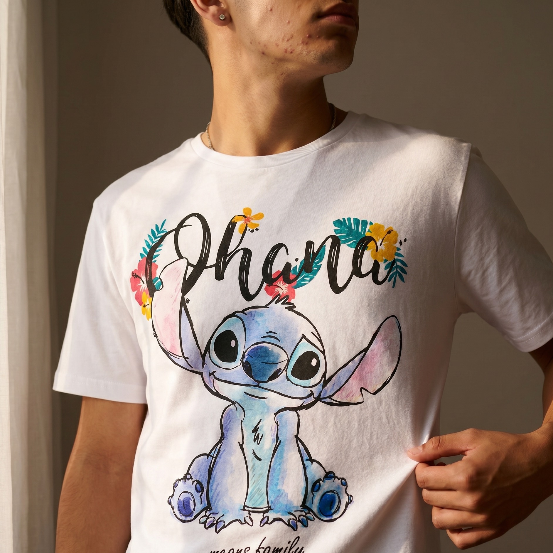Lilo & Stitch - Ohana Camiseta para mujer blanca