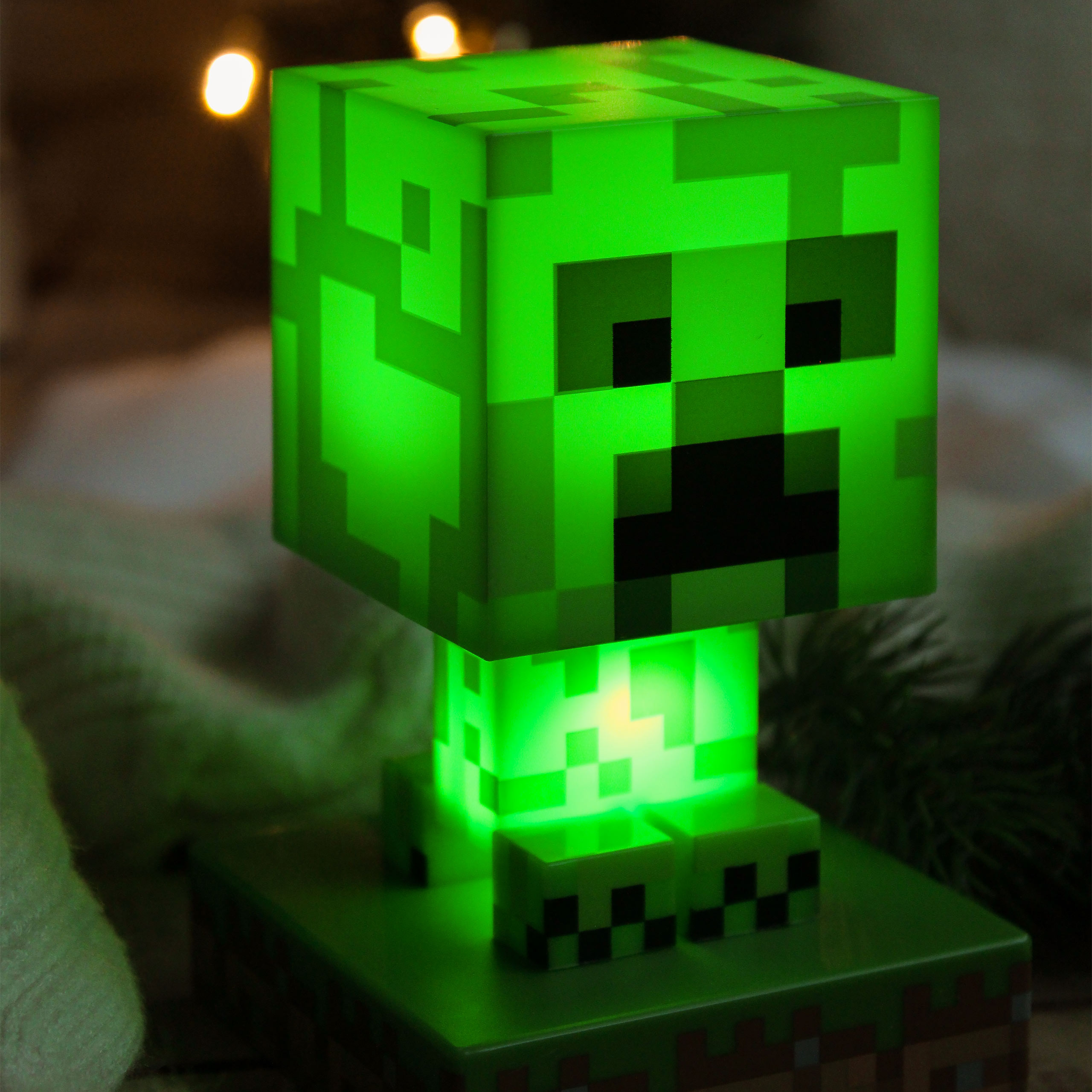 Minecraft - Creeper Icons Lampe de Table 3D