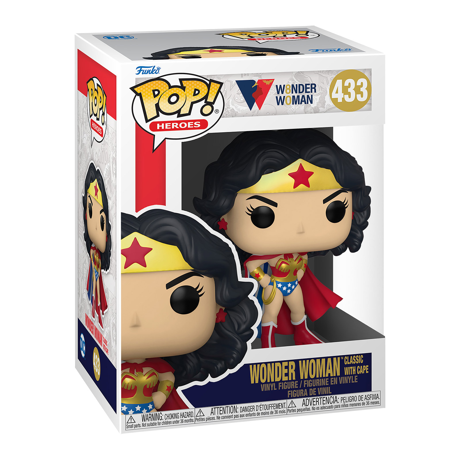 Figurine Funko Pop de Wonder Woman avec cape