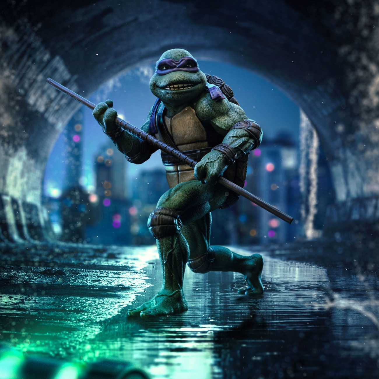 Teenage Mutant Ninja Turtles Art Scale-staty 1/10 Donatello 18 cm