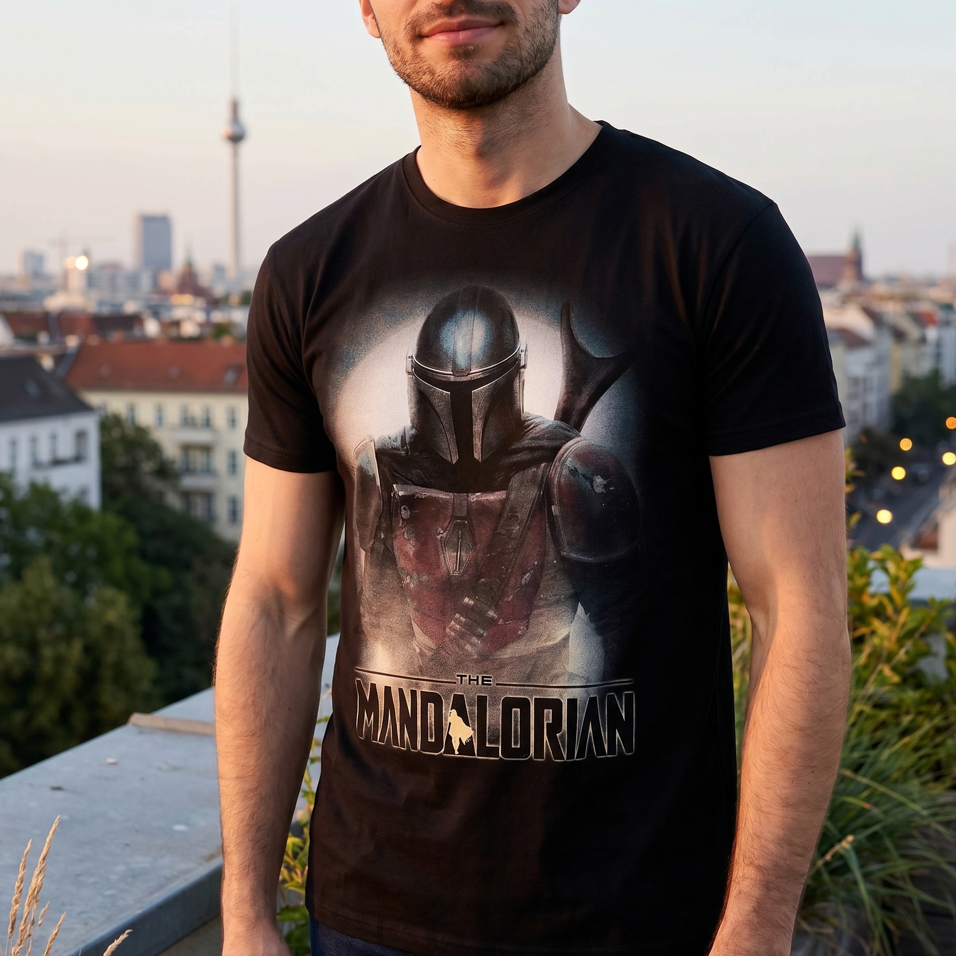 The Mandalorian Fighter T-Shirt zwart - Star Wars