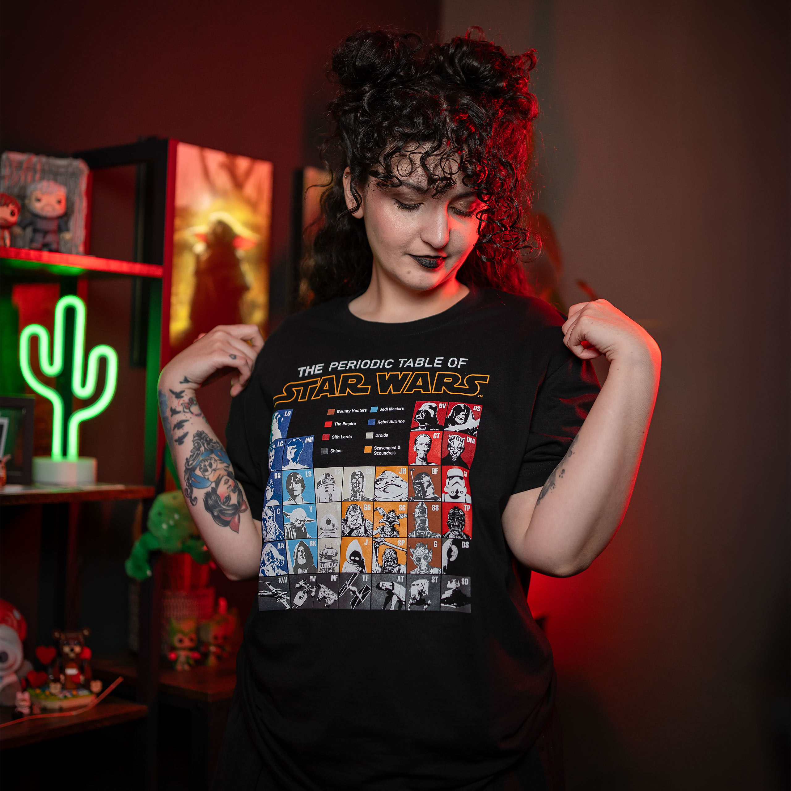 Star Wars - Periodiek systeem T-Shirt zwart
