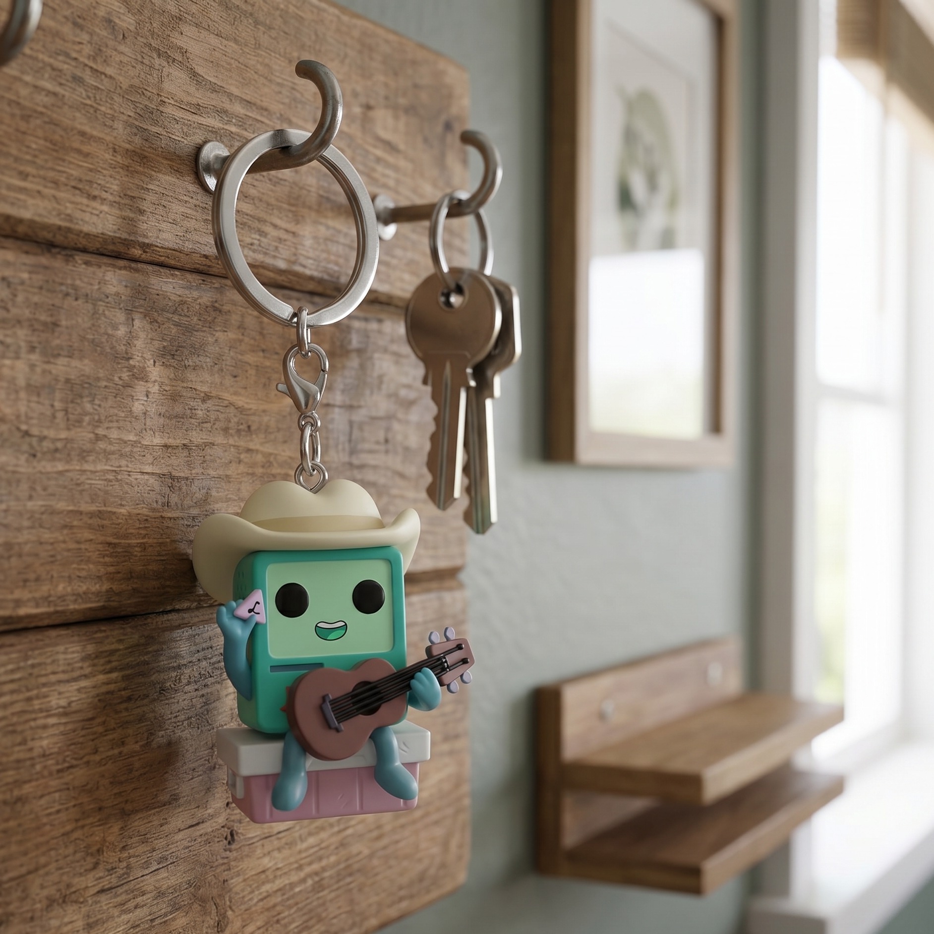 Adventure Time - Cowboy BMO with Guitar Funko Pop Keychain