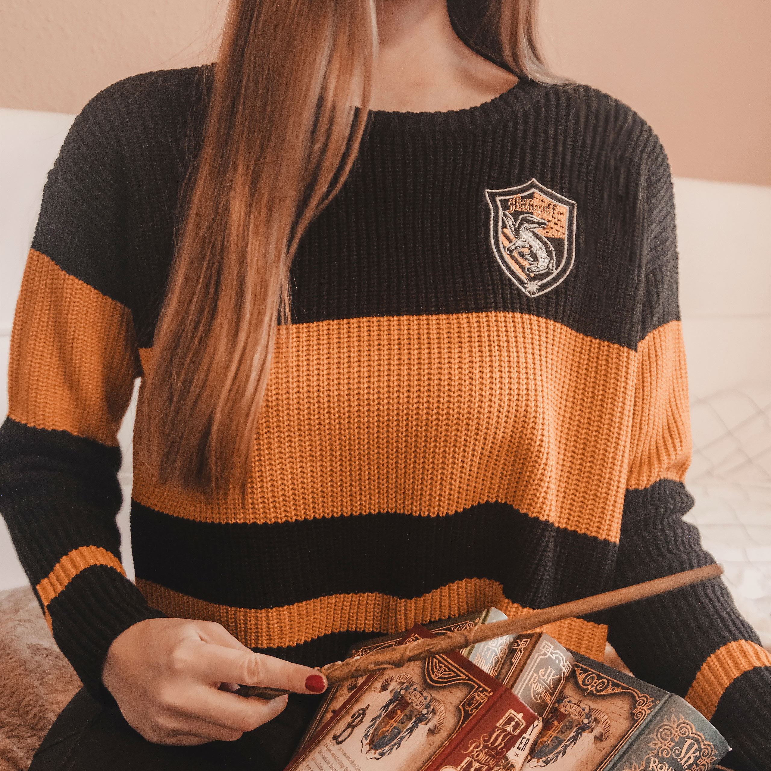 Harry Potter - Hufflepuff Crop Sweater Damen