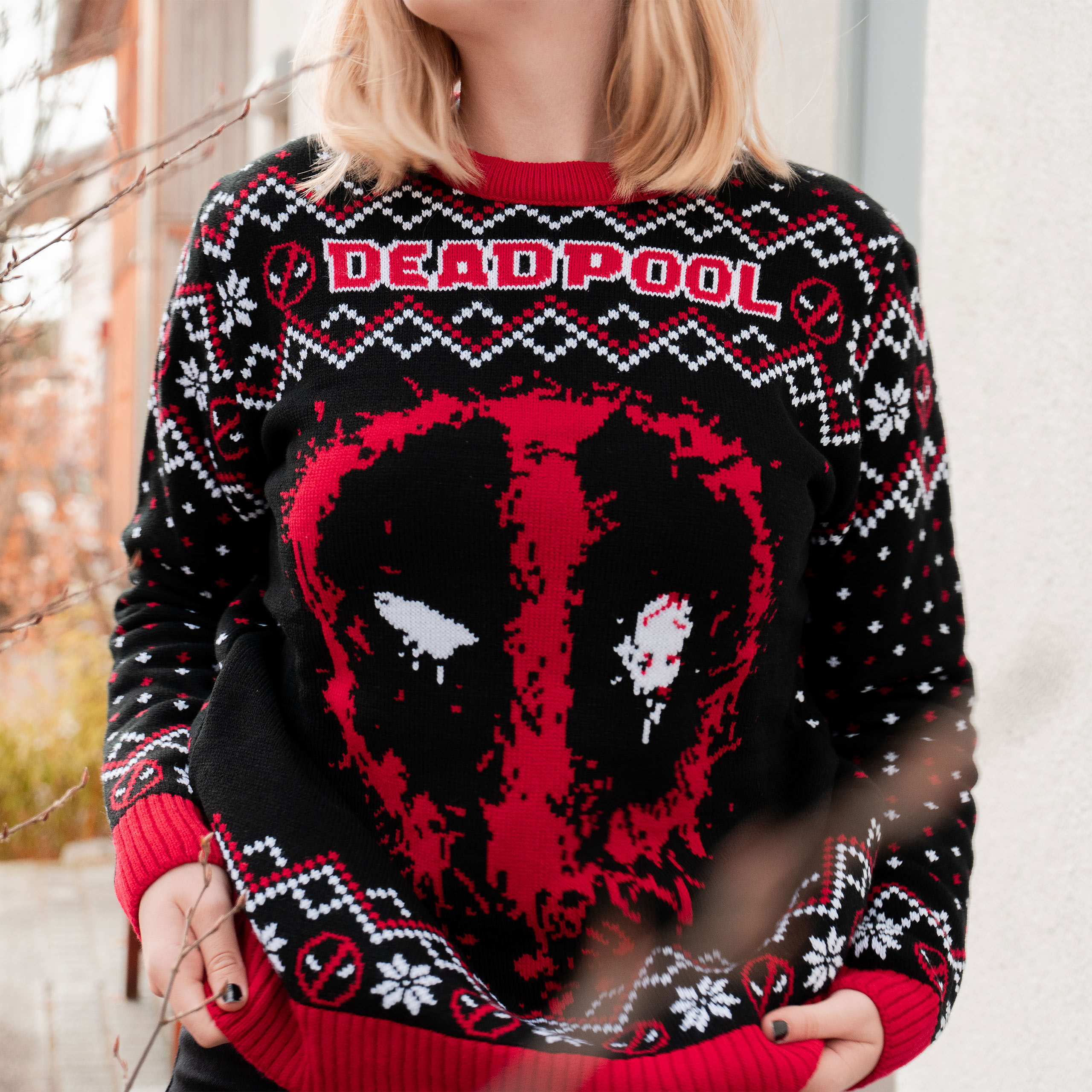 Deadpool - Maglione a maglia Spray