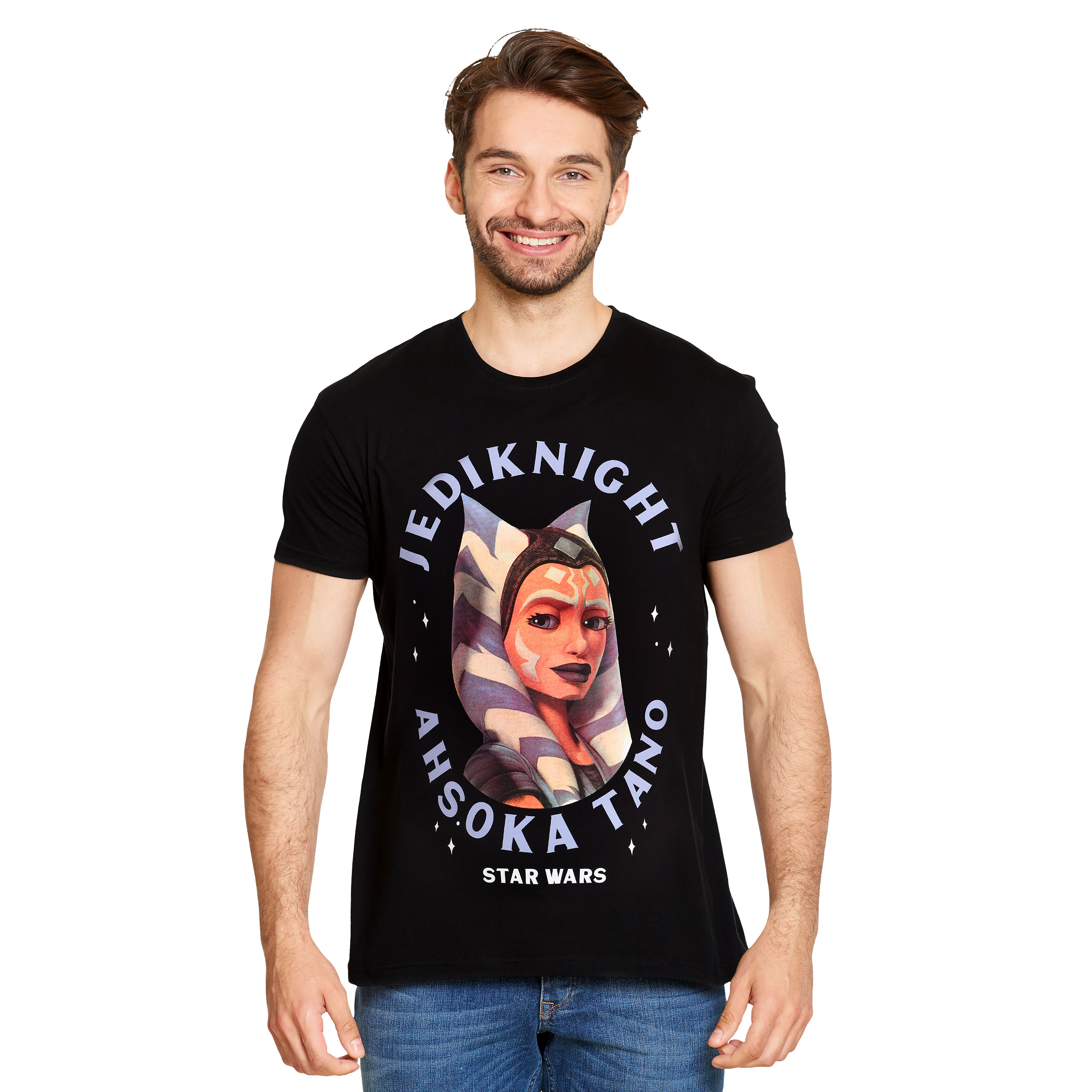 Star Wars - Ahsoka Tano Face T-Shirt schwarz