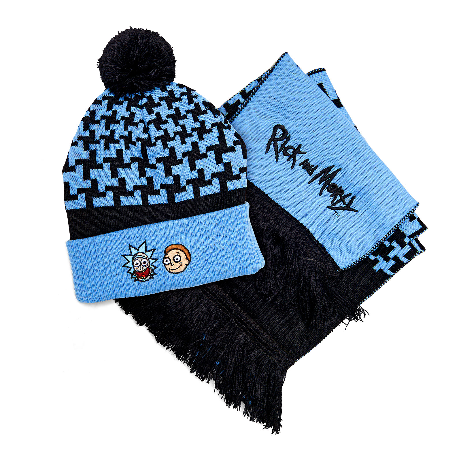 Rick and Morty Hat and Scarf Set