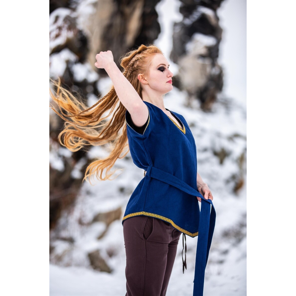 Medieval Viking Tunic Matilda blue