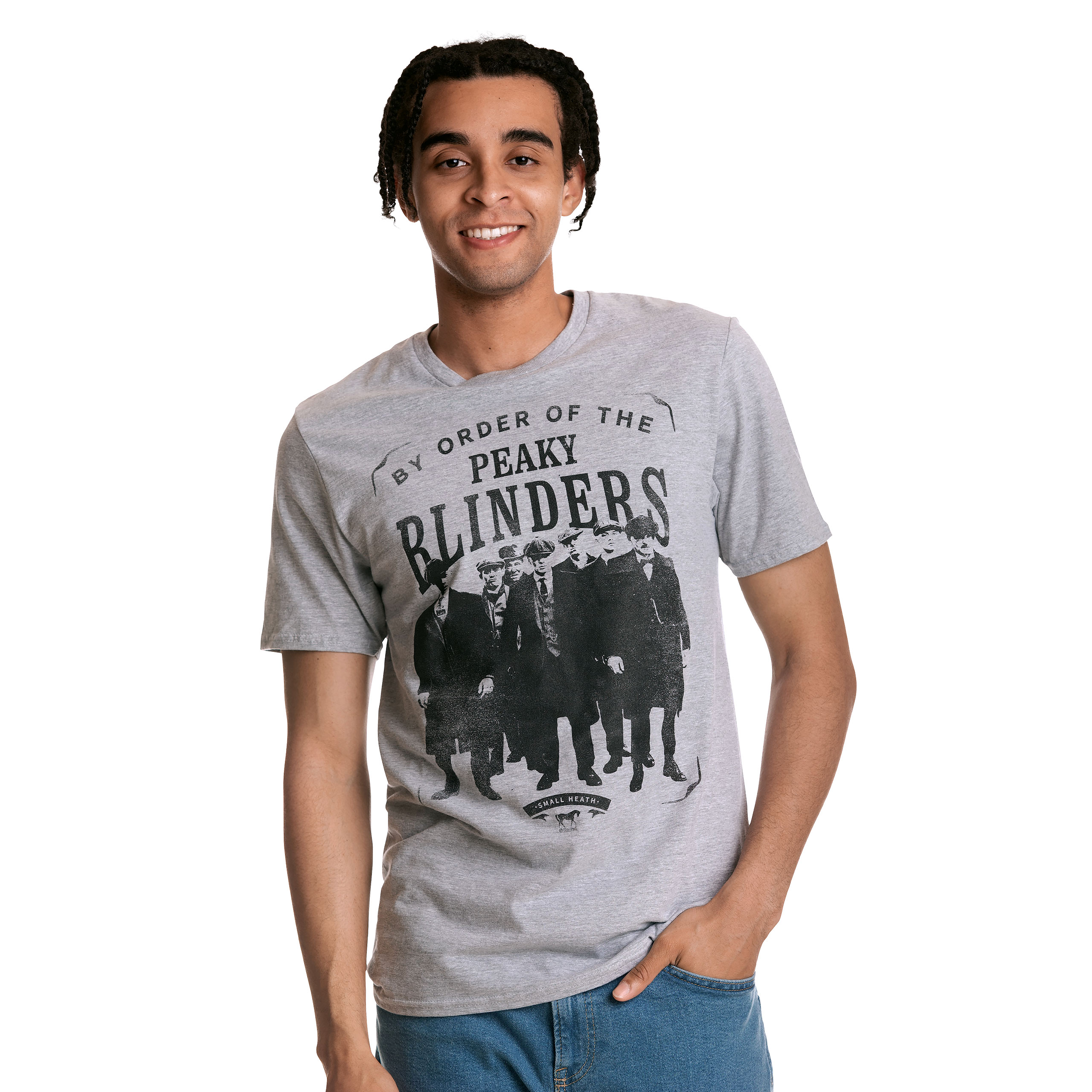 Peaky Blinders - T-shirt de groupe By Order gris