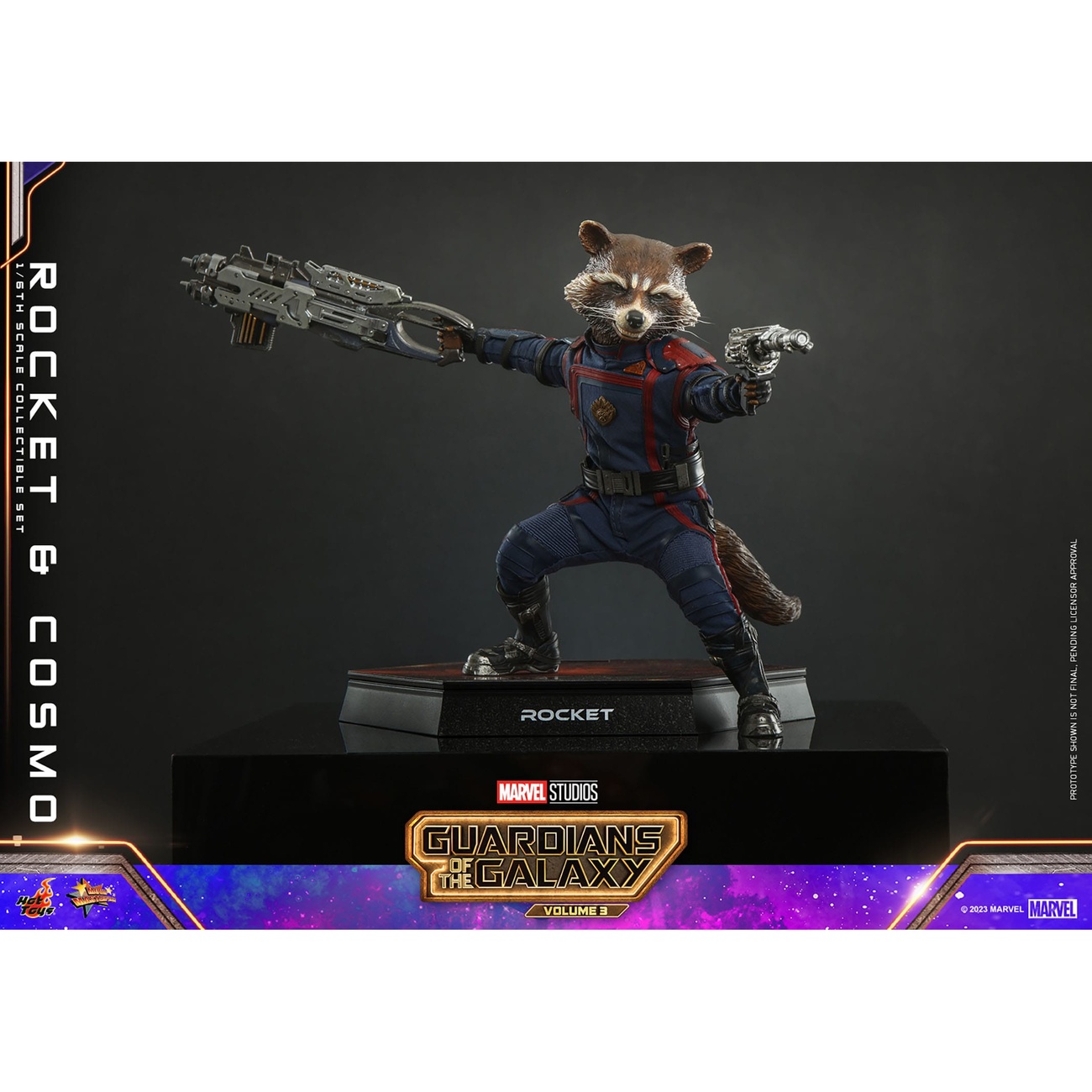 Guardians of the Galaxy – Figurines d’action Masterpiece Rocket & Cosmo 1:6