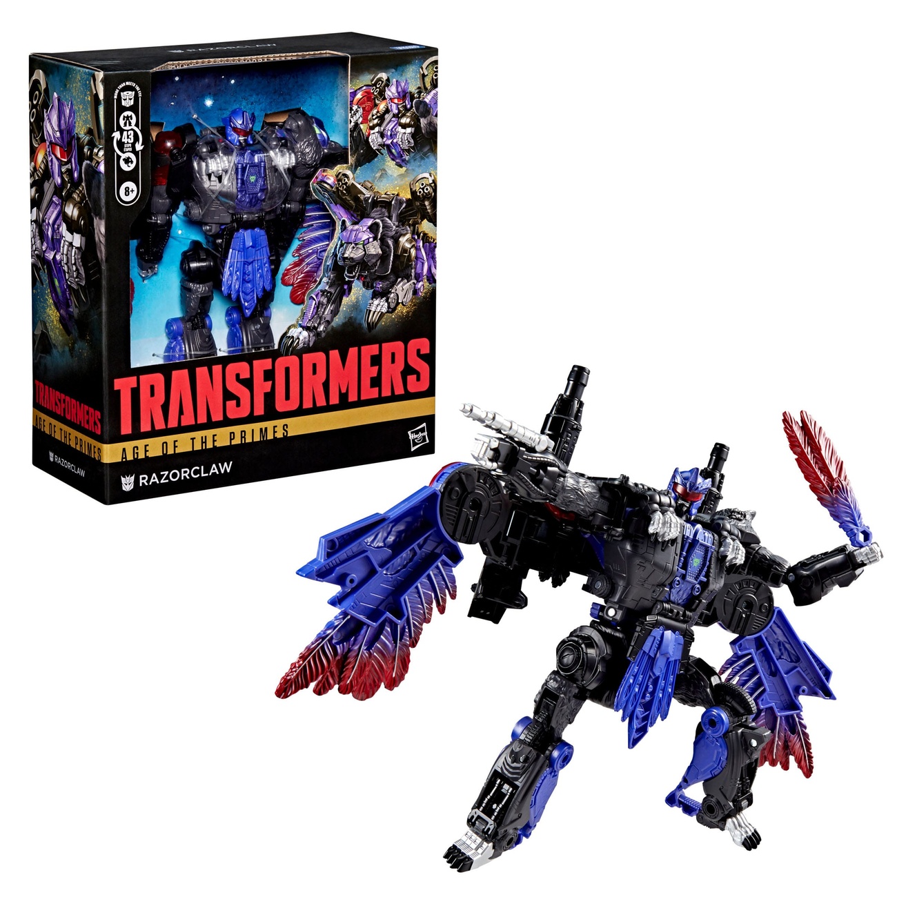 Transformers Age of the Primes figurine d’action Leader Class Razorclaw 19 cm