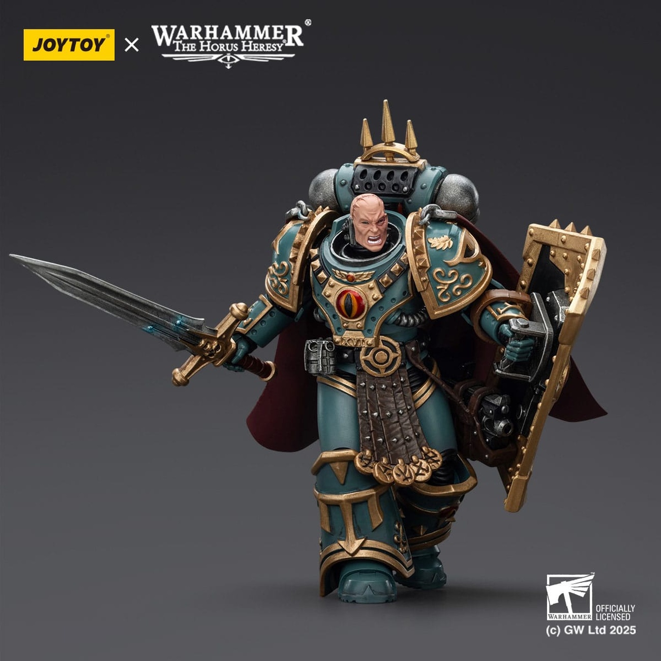 Warhammer The Horus Heresy figura de acción Sons of Horus Little Horus Aximand Captain of the 5th Company 20 cm