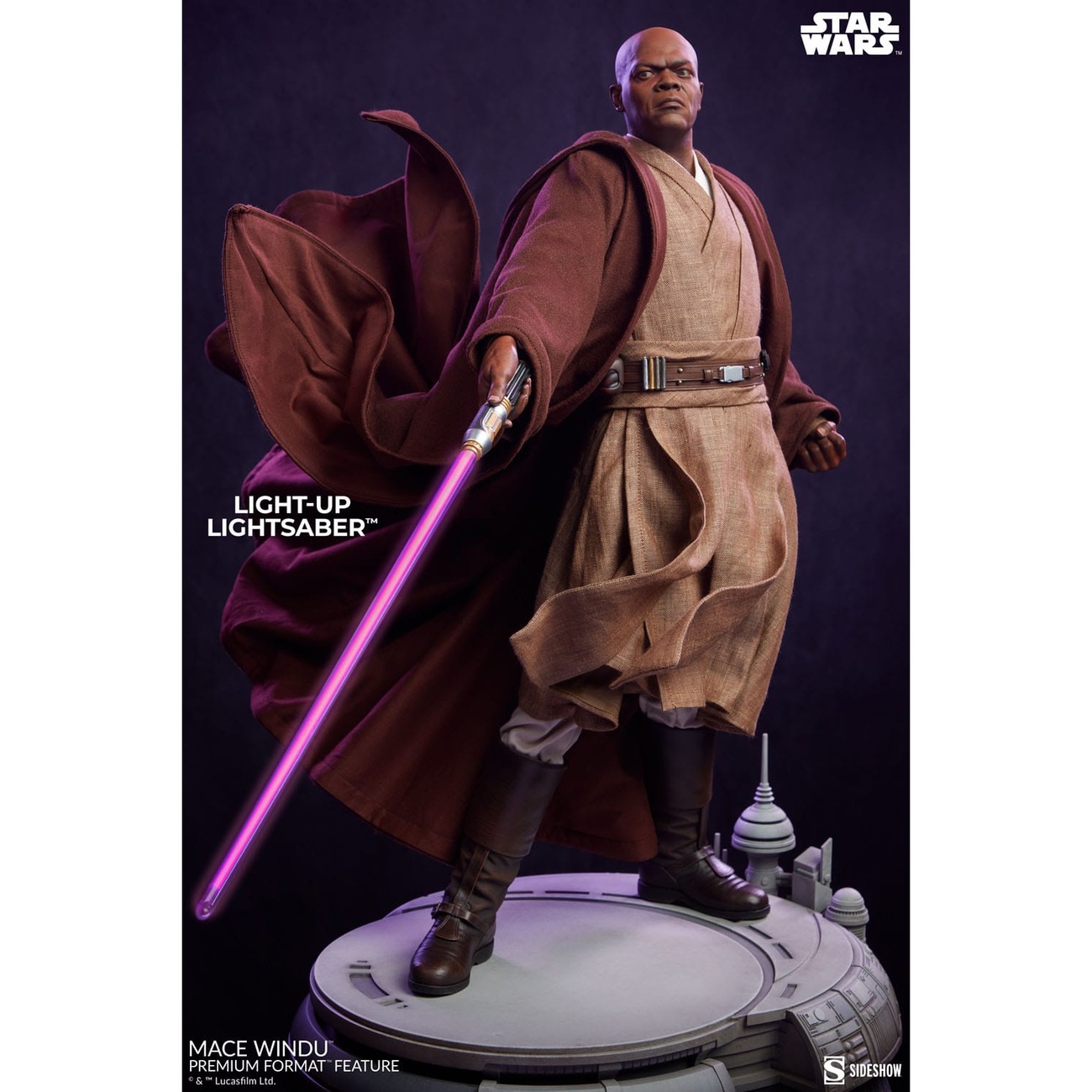 Star Wars Episodio III Figura Premium Format Mace Windu 53 cm