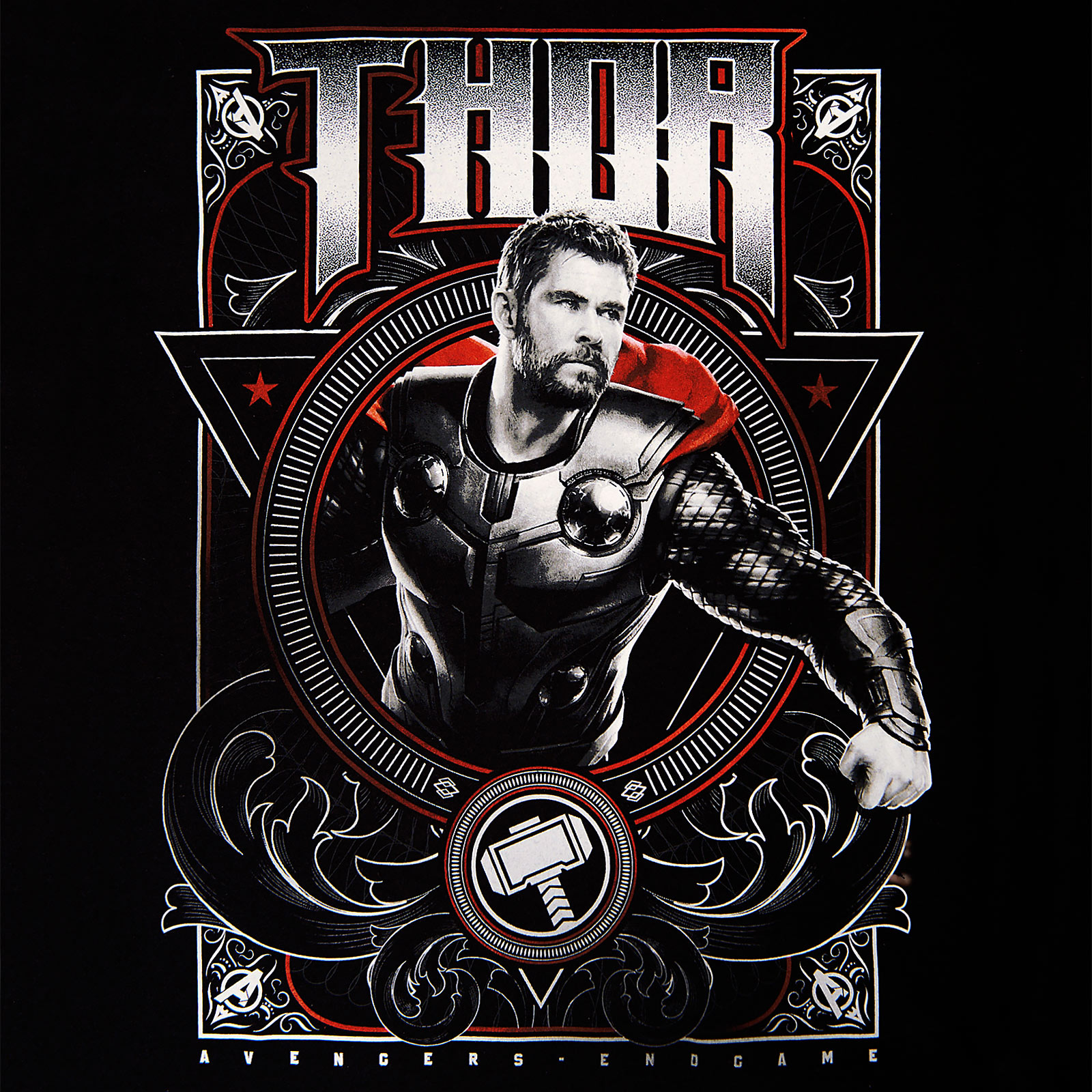 Avengers - T-shirt Thor Endgame noir
