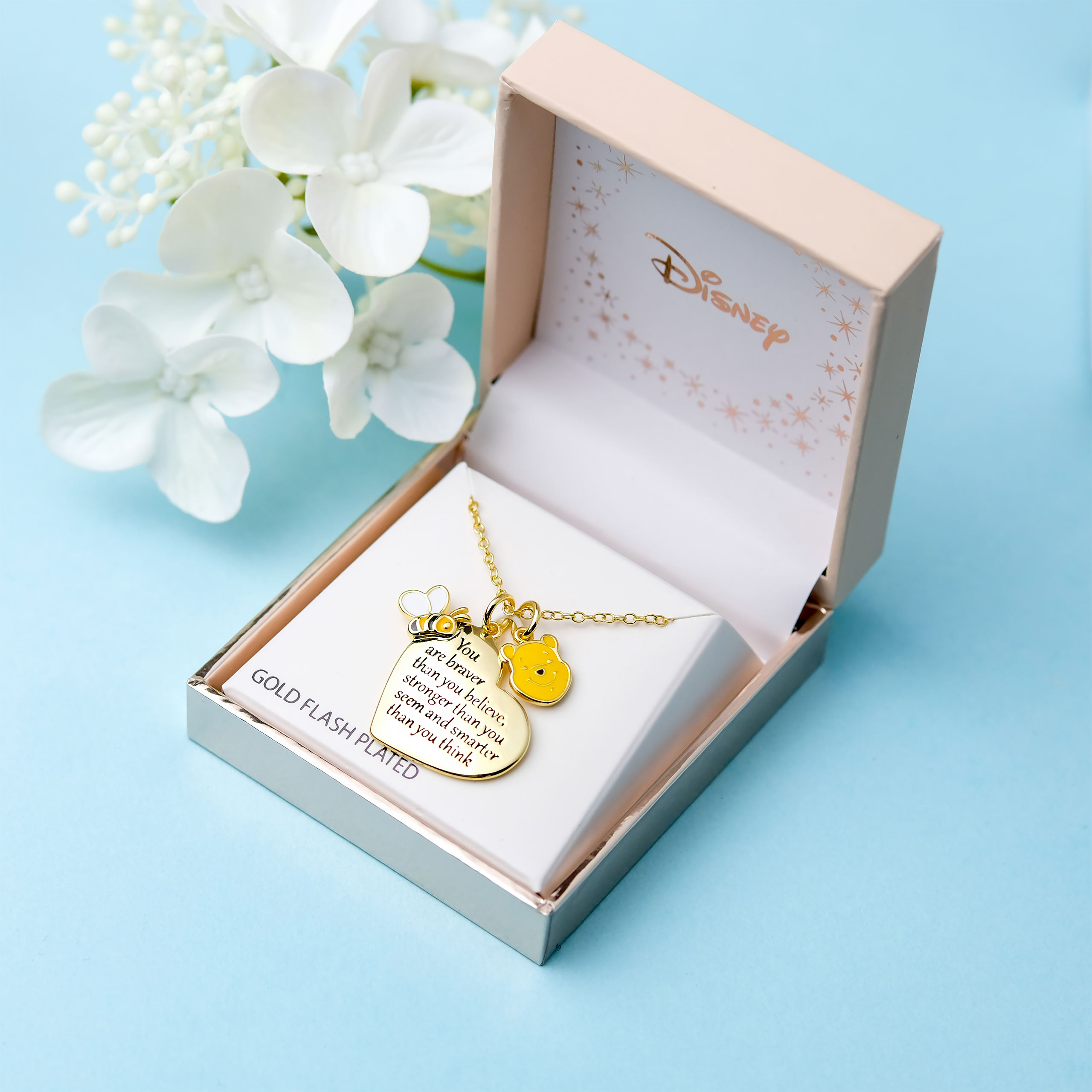 Winnie the Pooh - Braver, Strong, Smart Necklace