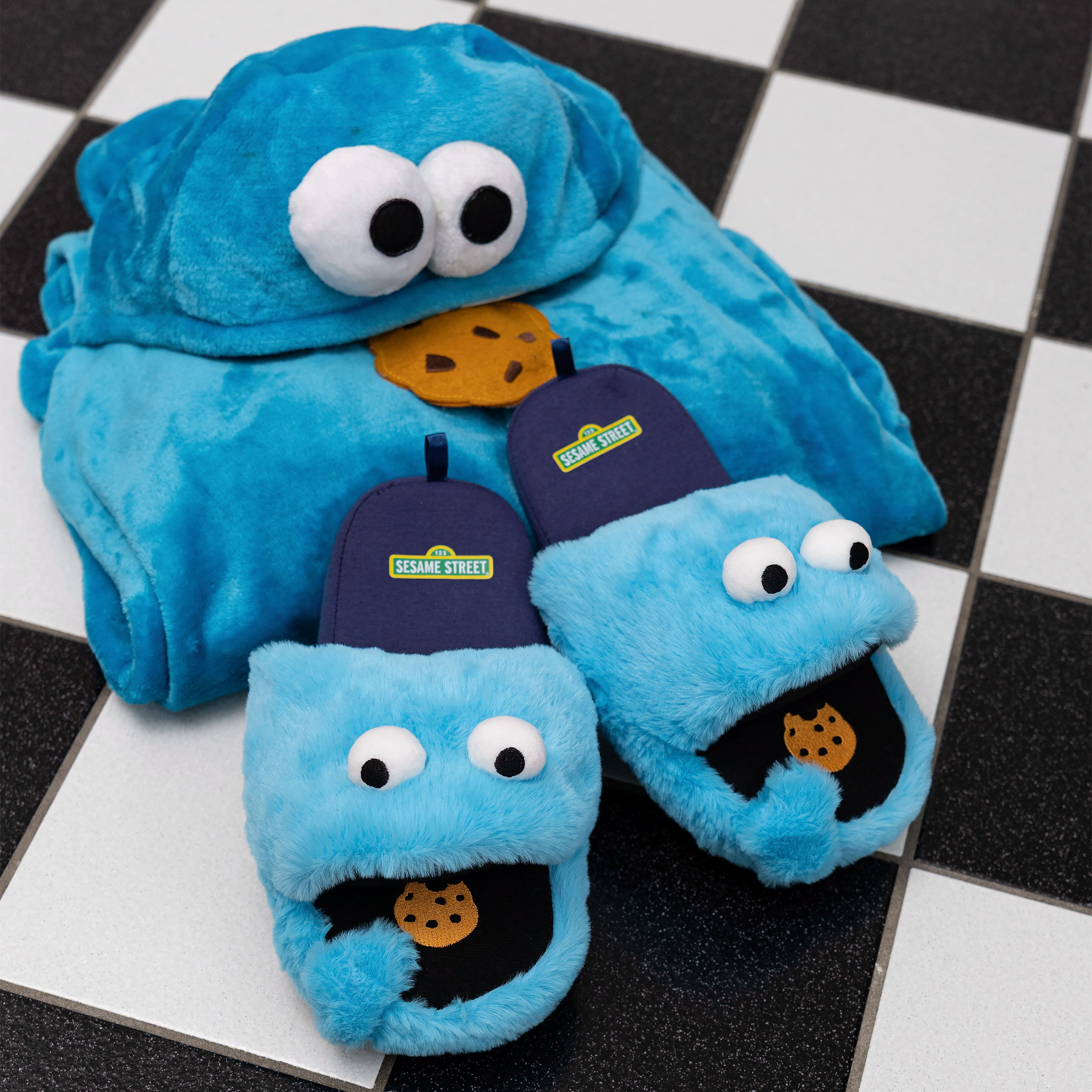 Cookie Monster Plüsch Pantoffeln - Sesamstraße