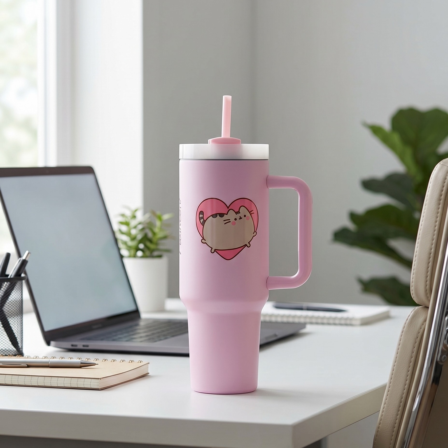 Pusheen - Yum To Go kubek ze słomką