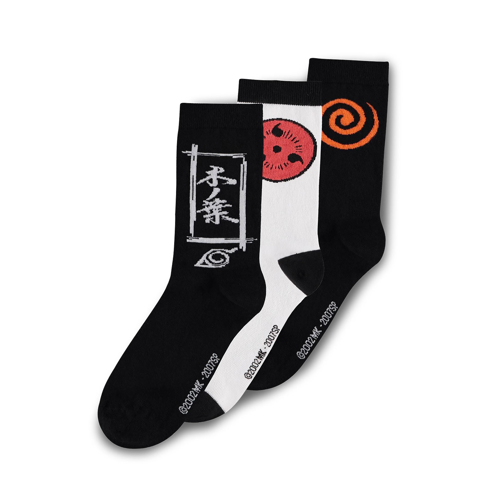 Naruto Shippuden - Sasuke Symbol Socks Set of 3