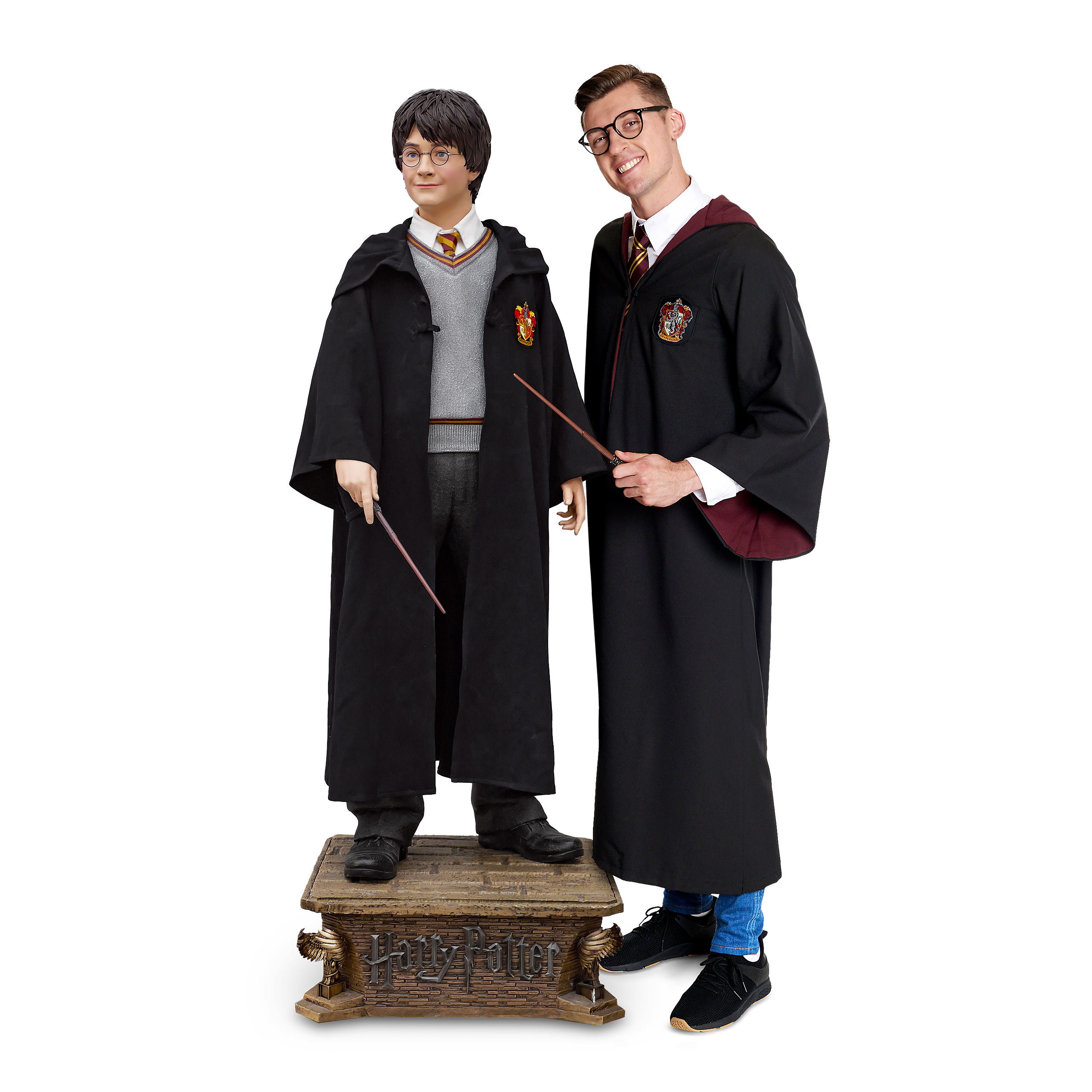 Statue grandeur nature de Harry Potter 1:1 avec tête interchangeable