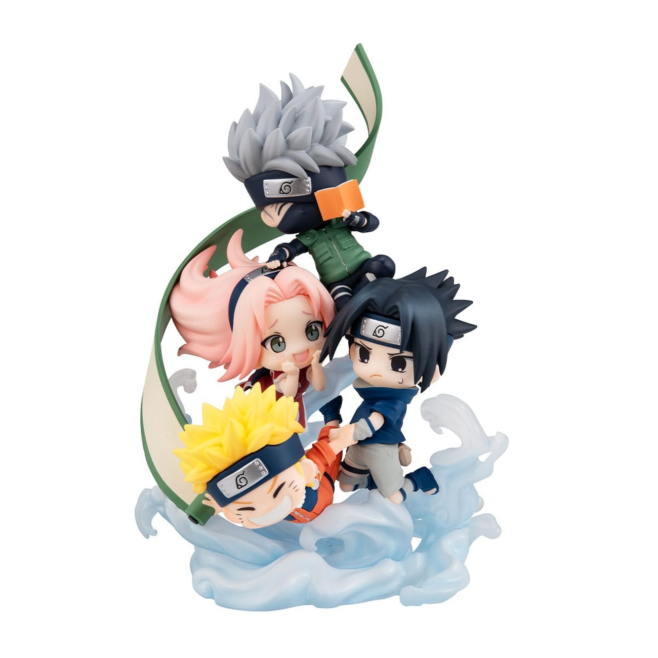 Naruto Shippuden FigUnity PVC Mini-Statue Gather here, Team 7 13 cm (with gift)