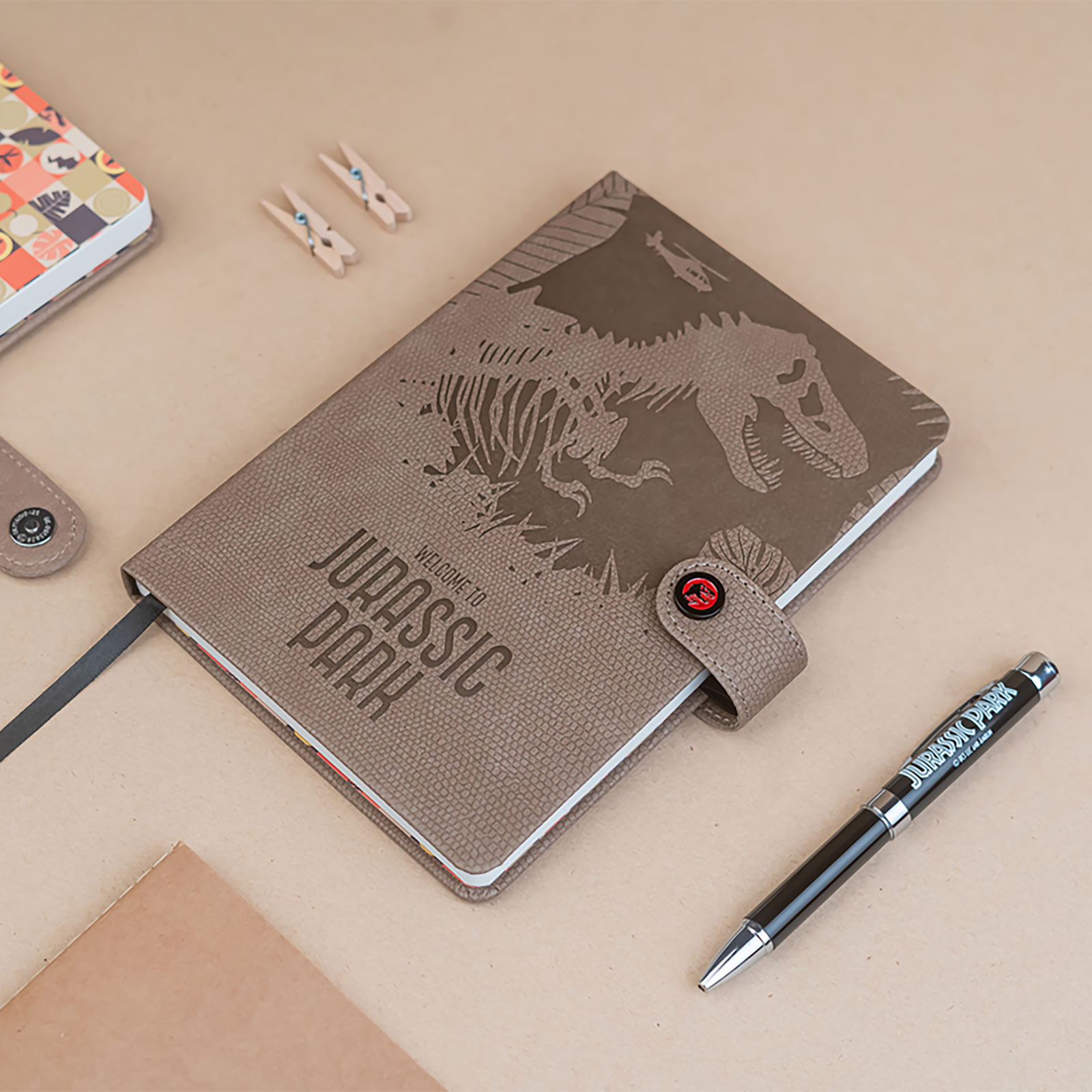 Jurassic Park - Carnet de notes A5 avec stylo à bille