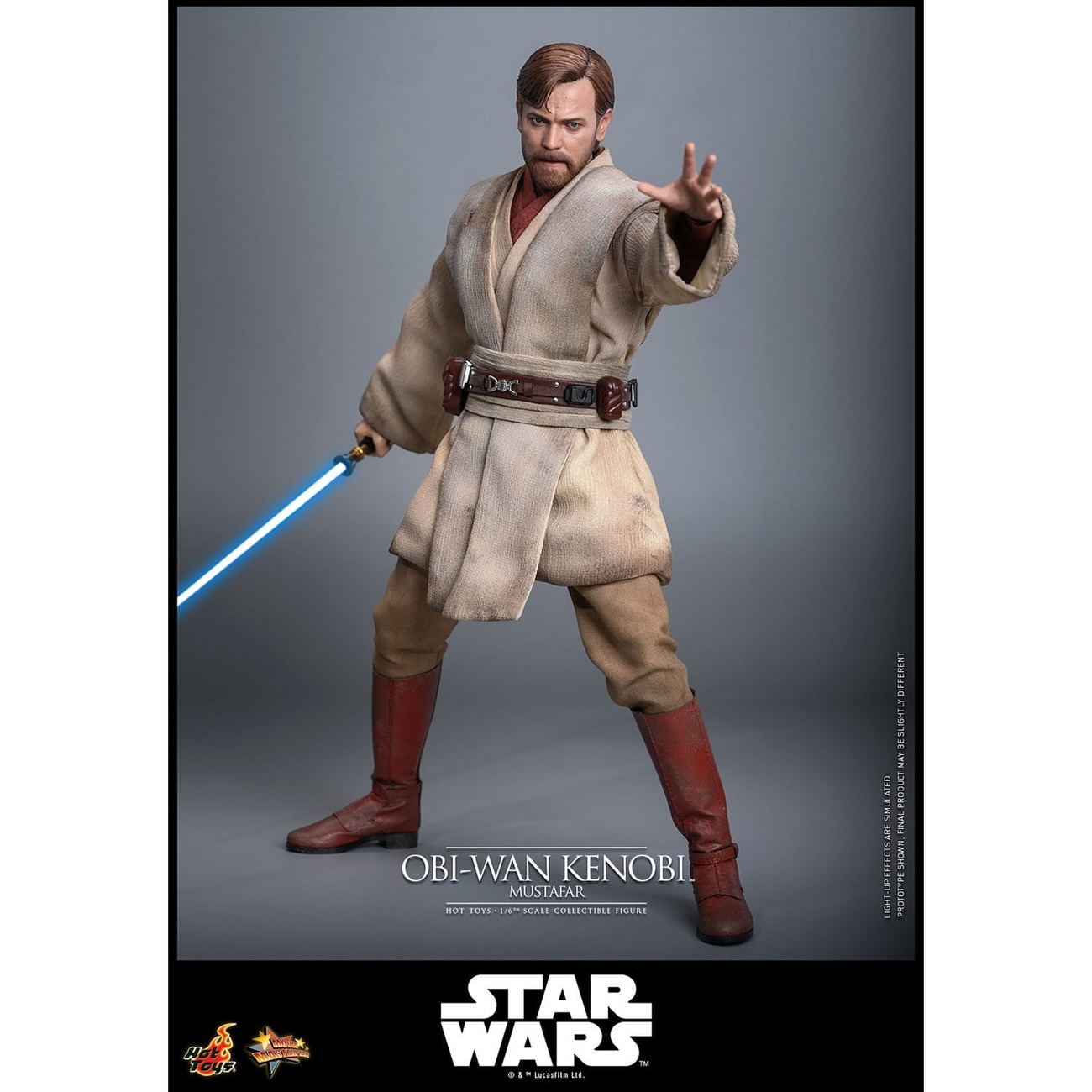 Star Wars Episodio III: La venganza de los Sith – Obi-Wan Kenobi (Mustafar) figura de acción Masterpiece 1:6