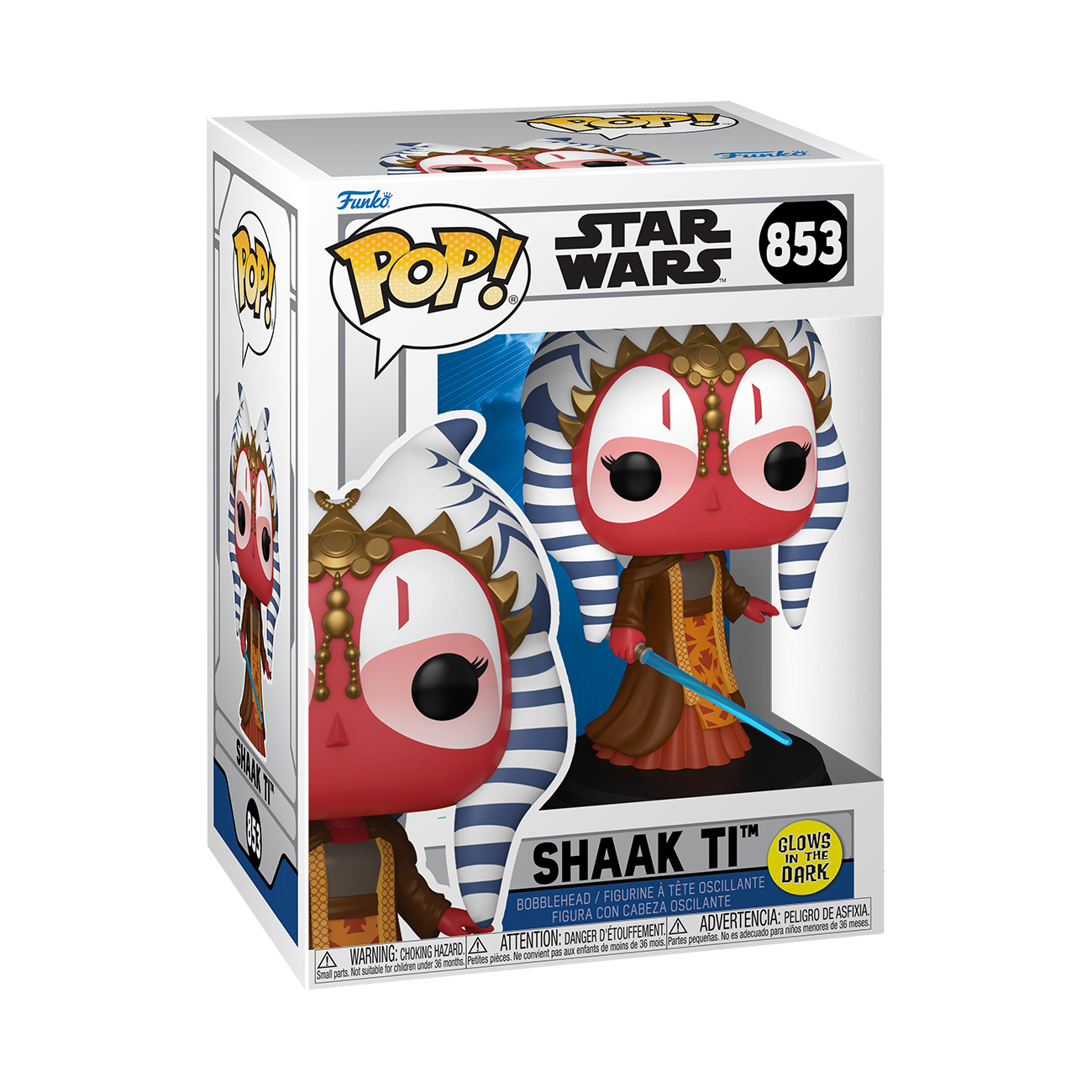 Star Wars - Shaak Ti Glow in the Dark Funko Pop Bobble-Head Figure