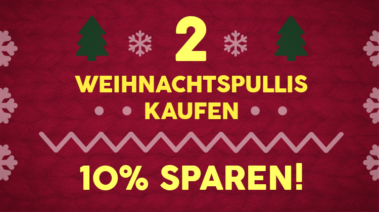 2 Weihnachtspullover kaufen - 10% sparen