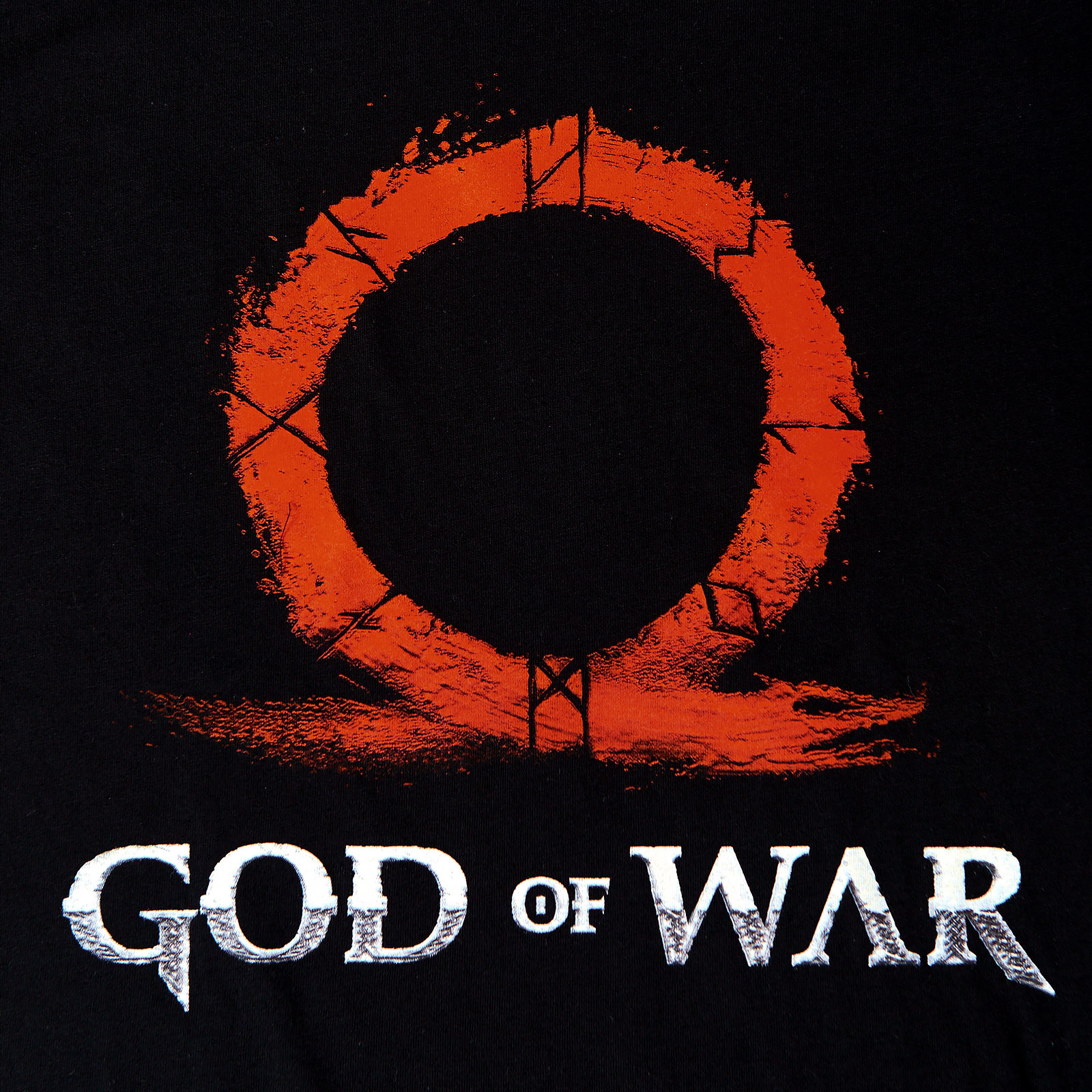 God of War - T-shirt logo rouge noir