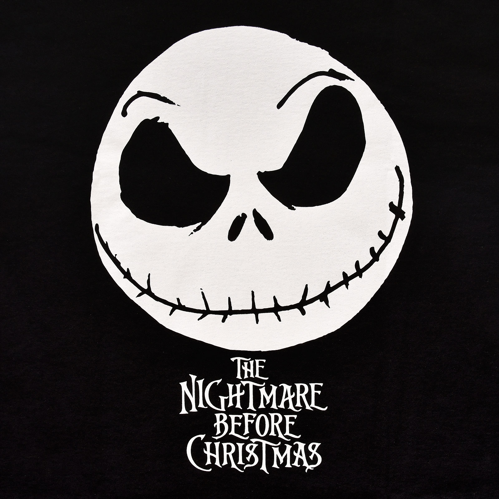 Nightmare Before Christmas - Jack Face T-Shirt schwarz