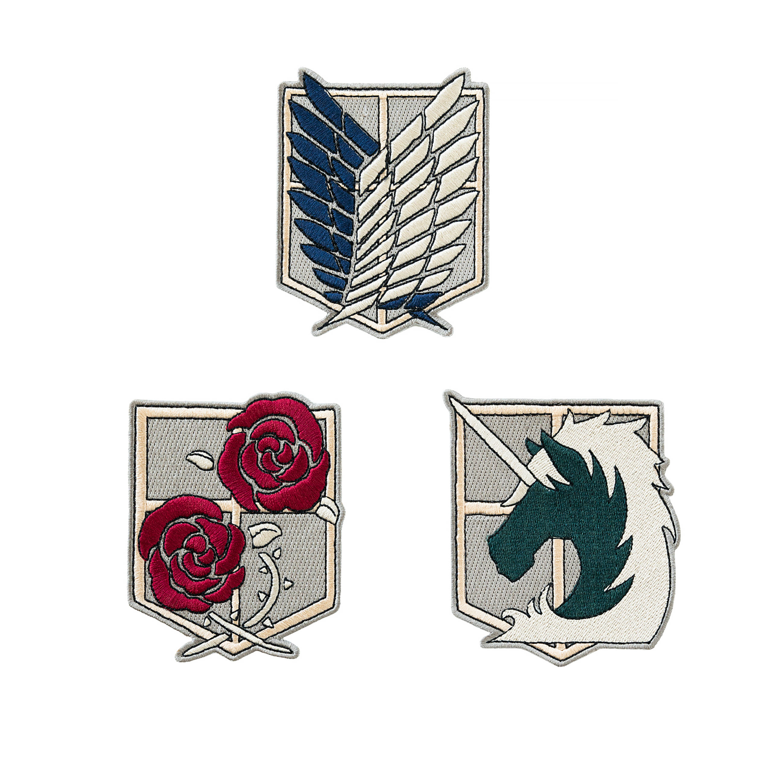 Attack on Titan - Scout Aufnäher 3er Set