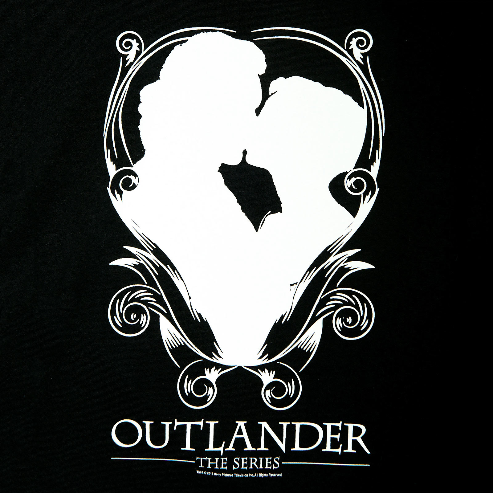 Outlander - Kiss Dames T-shirt Zwart