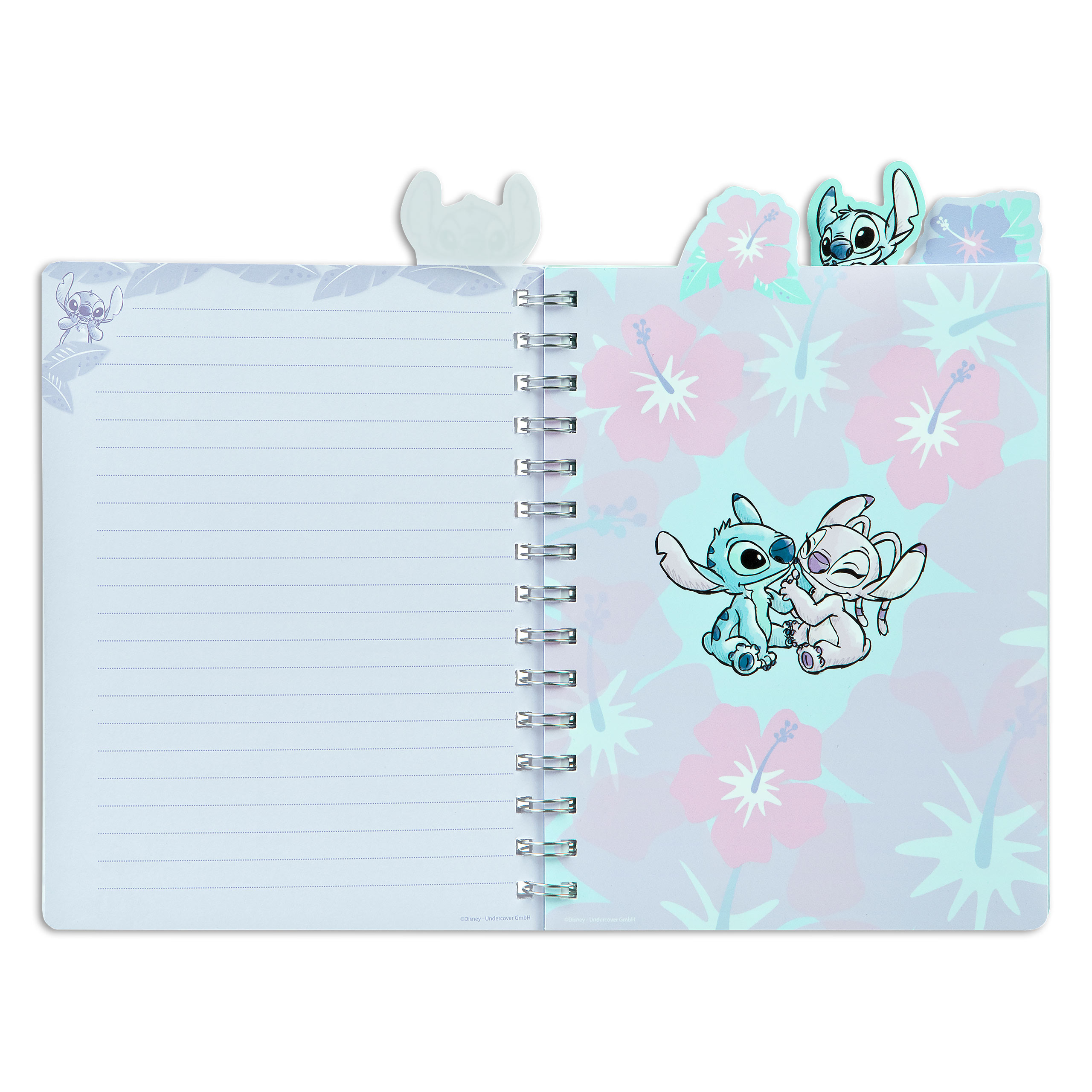 Bloc-notes spirale Stitch A5 - Lilo & Stitch | Elbenwald