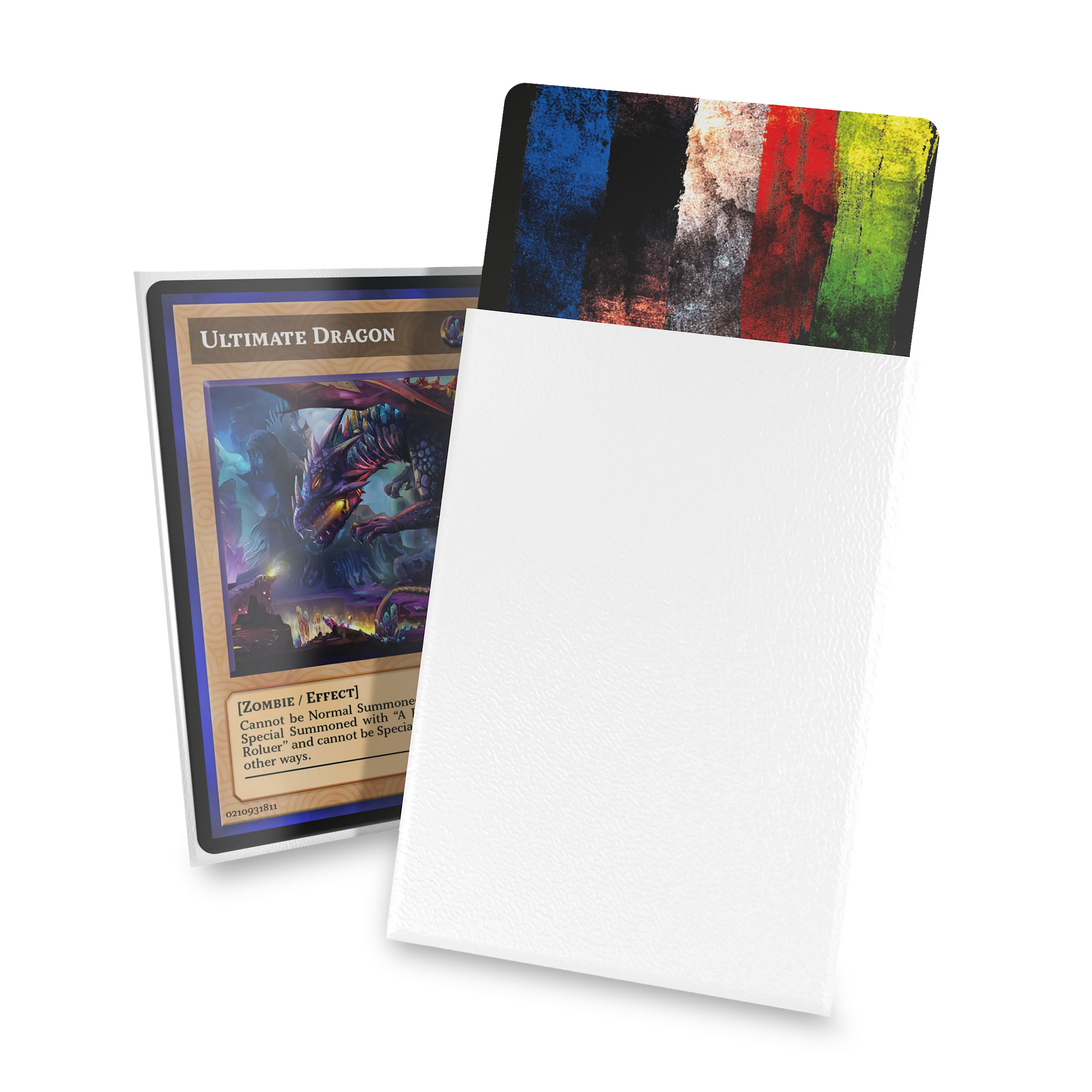 Ultimate Guard card sleeves for collectible cards matte white 100 set