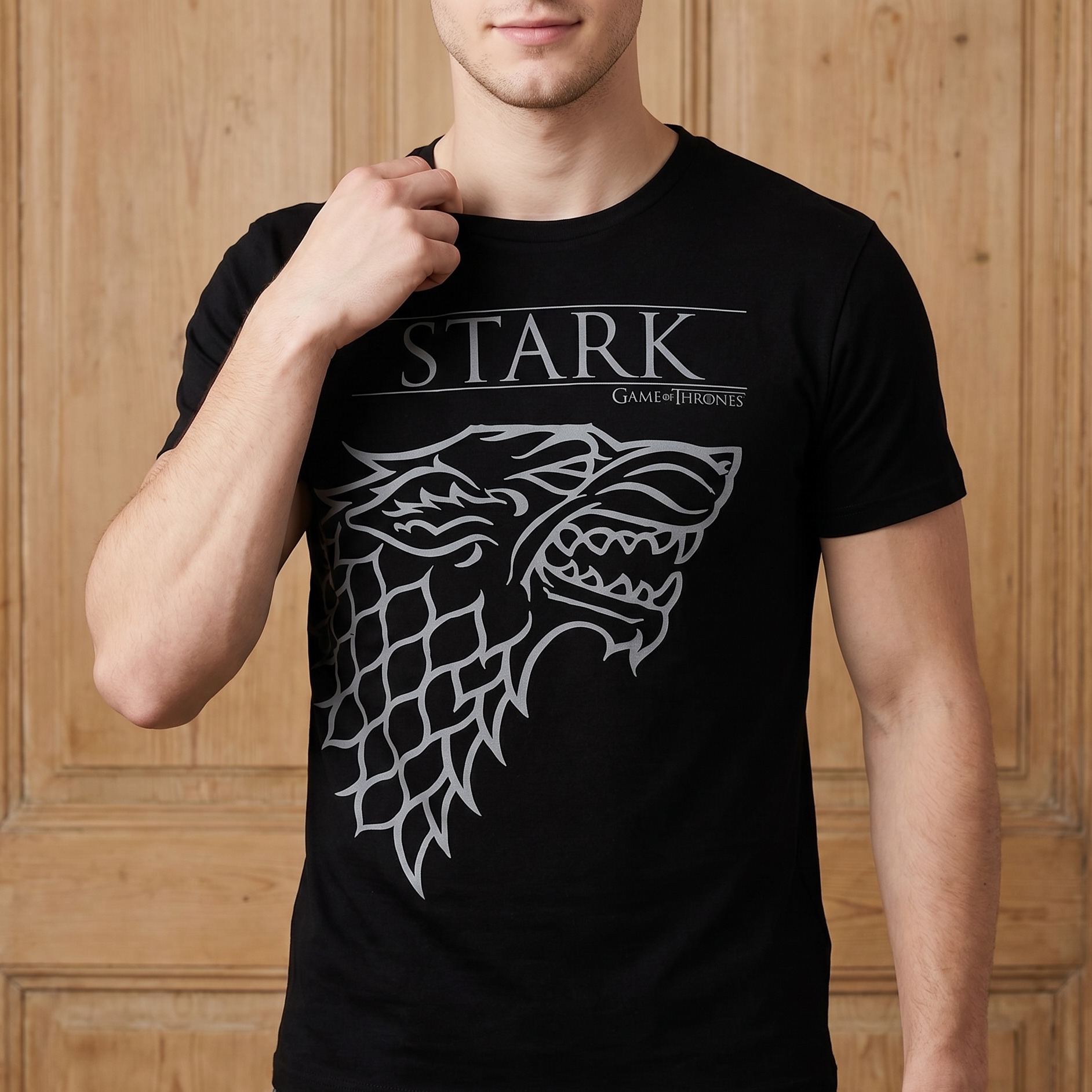 Game of Thrones - Shadow Wolf House Stark T-Shirt Black