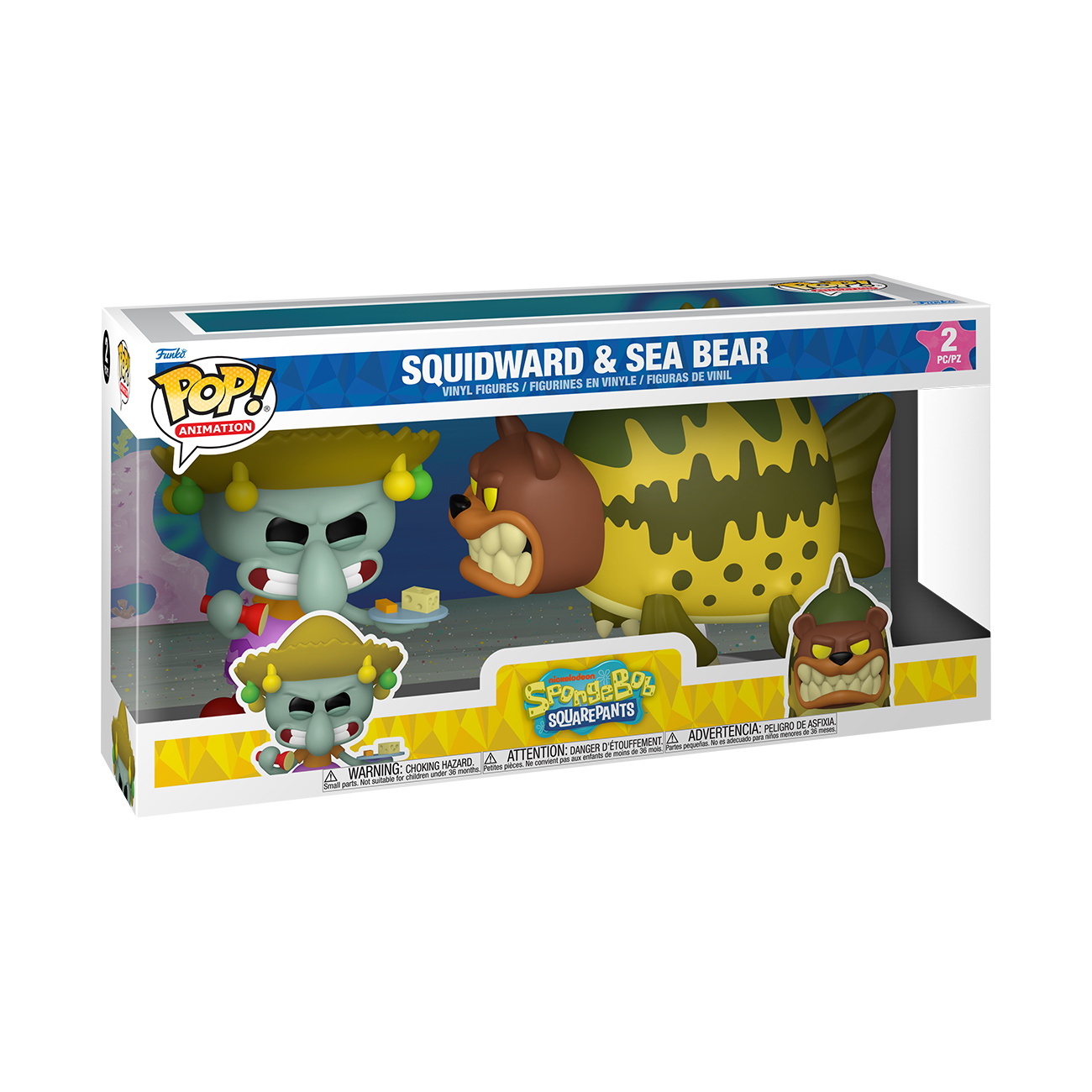 SvampBob – Bläckward med sjöbjörn Funko Pop-figur diorama