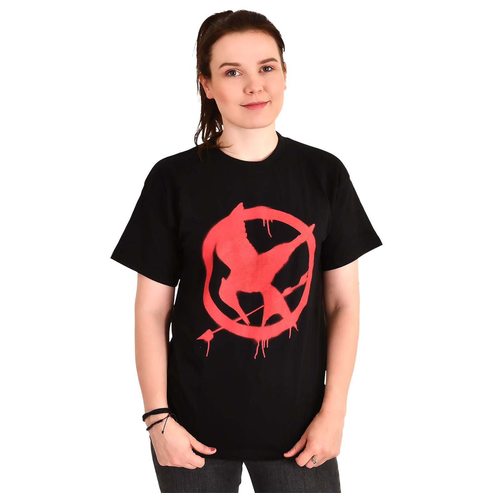Hunger Games - T-Shirt Symbole Moqueur Noir