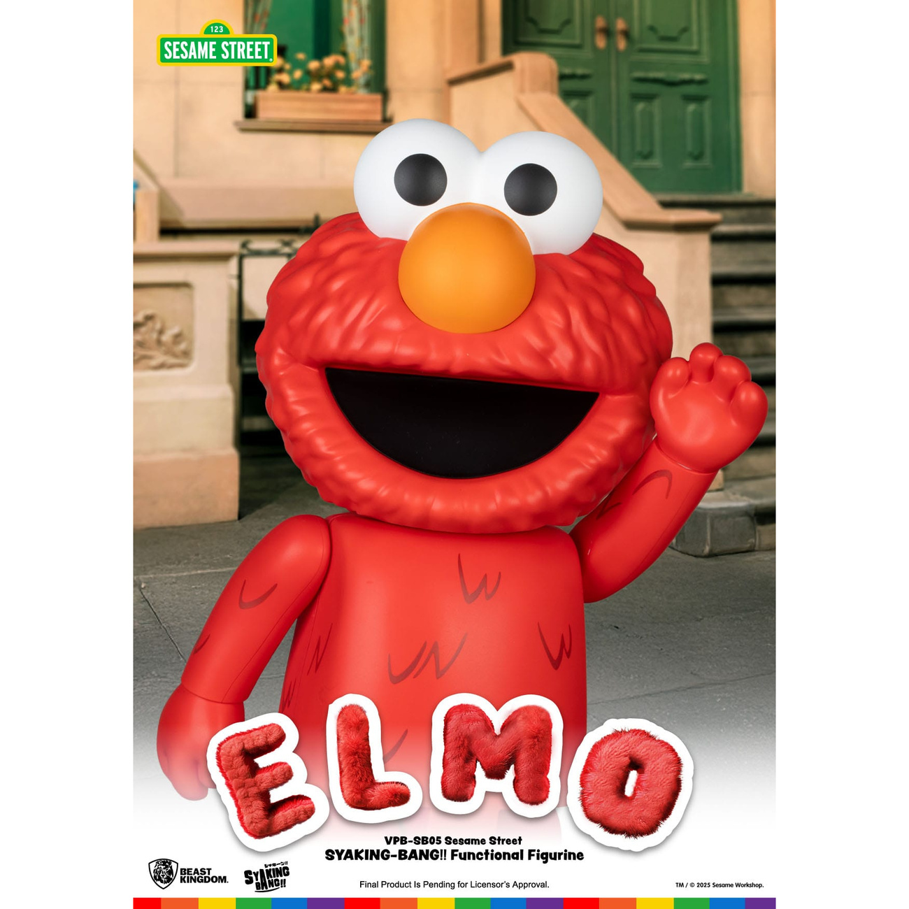 Barrio Sésamo hucha de vinilo Syaking Bang Elmo 47 cm