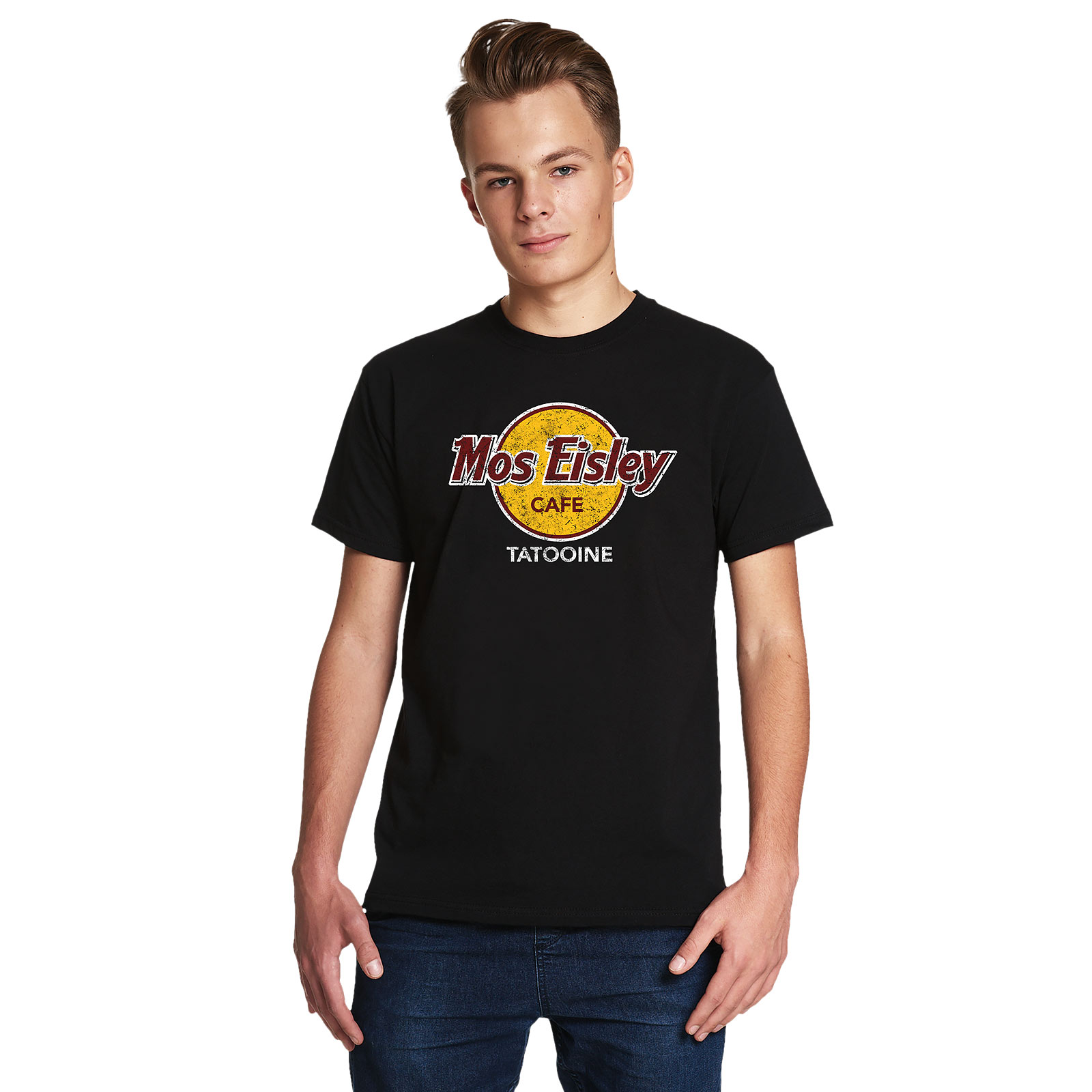 Mos Eisley Cafe T-Shirt für Star Wars Fans schwarz