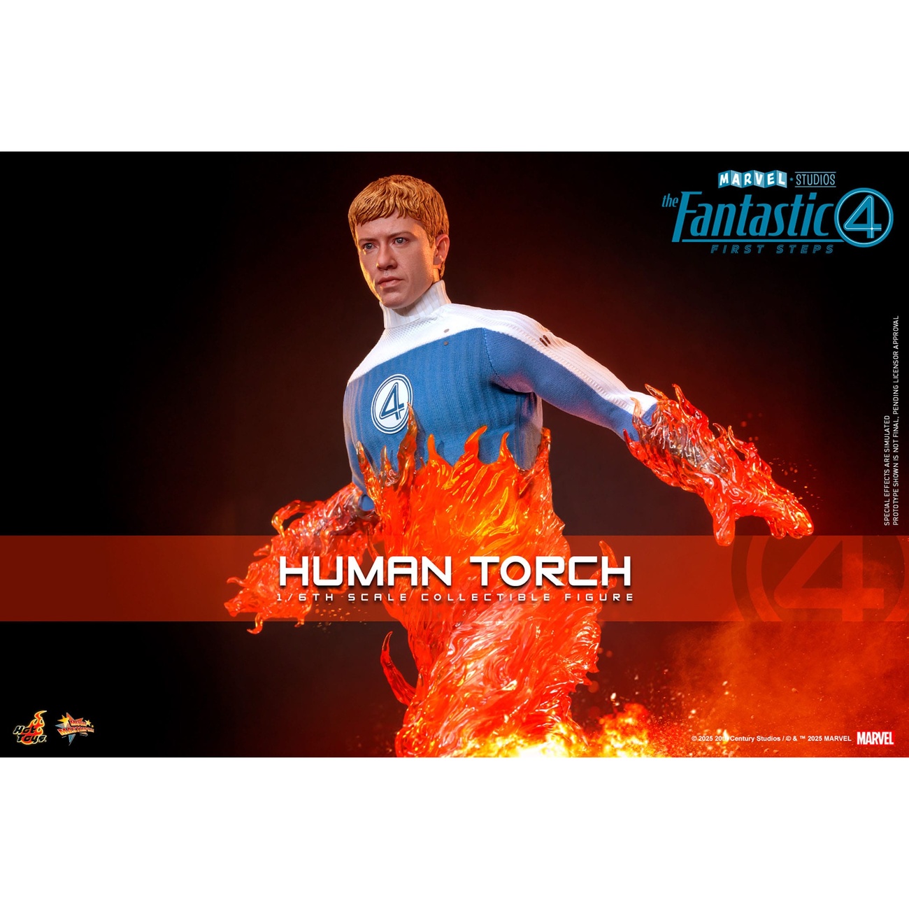 Les Quatre Fantastiques : First Steps - Figurine d’Exception Human Torch 1:6