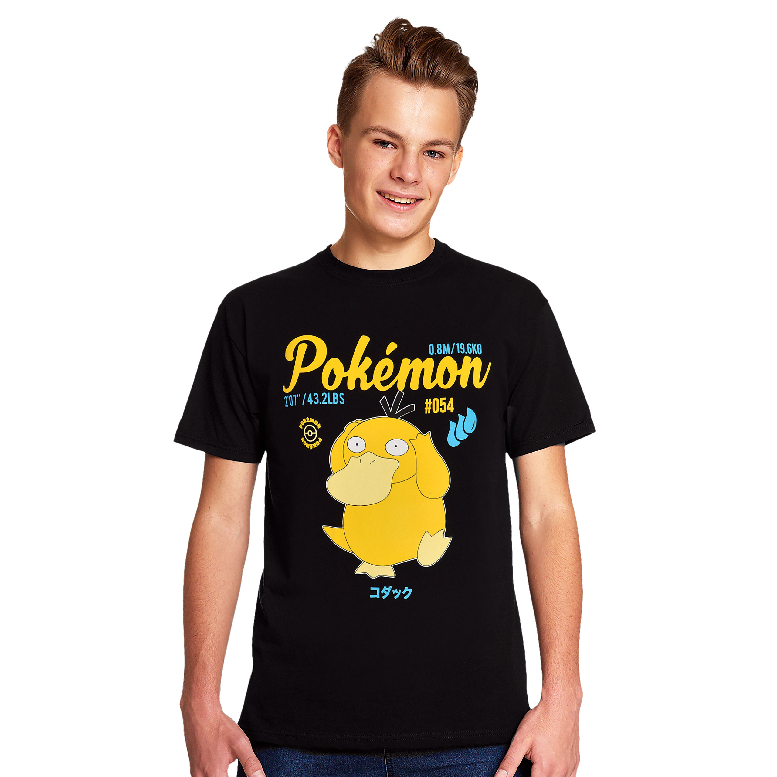 Pokemon - Enton T-Shirt schwarz