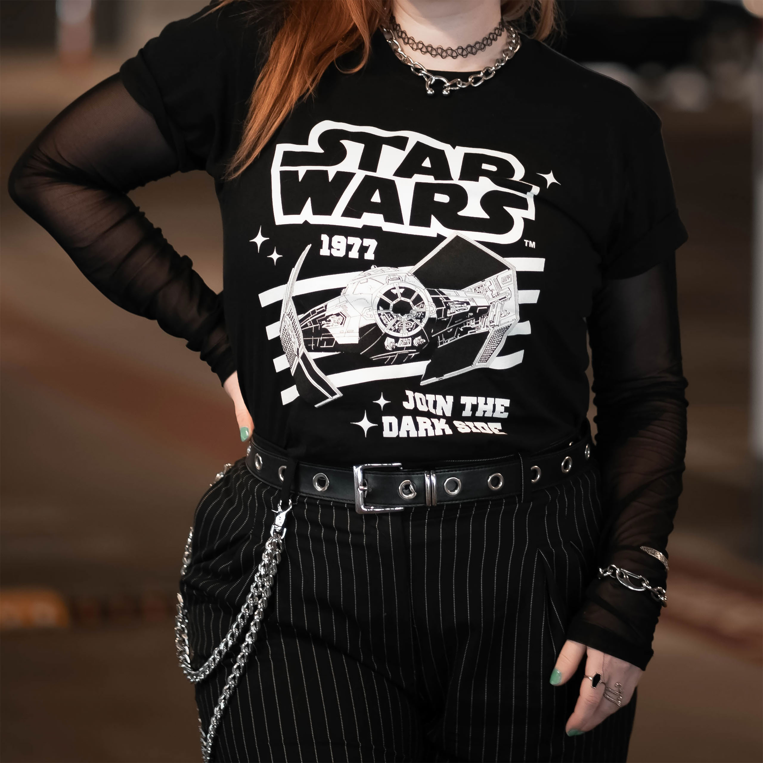 Star Wars - TIE Fighter T-shirt zwart