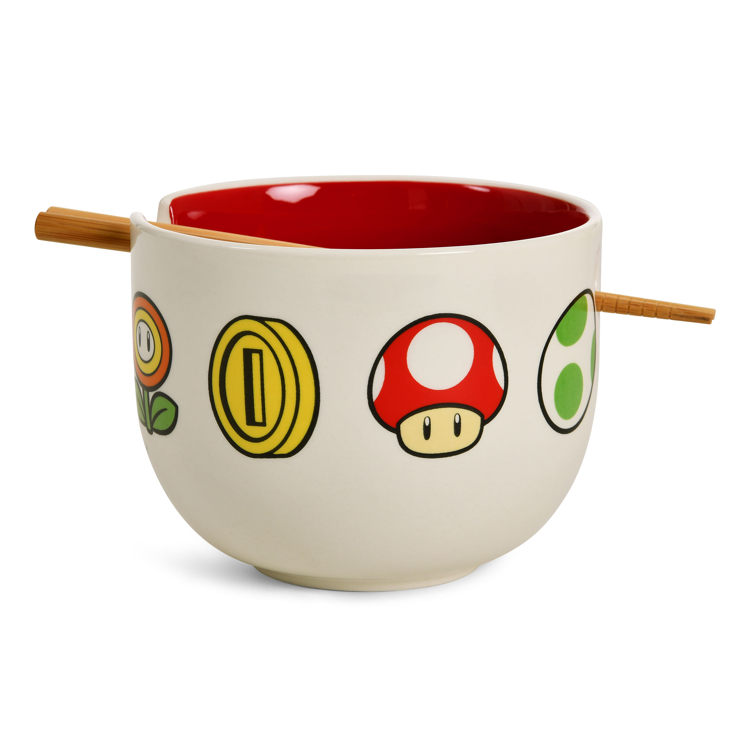 Super Mario - Symbols Ramen Schale mit Ess-Stäbchen