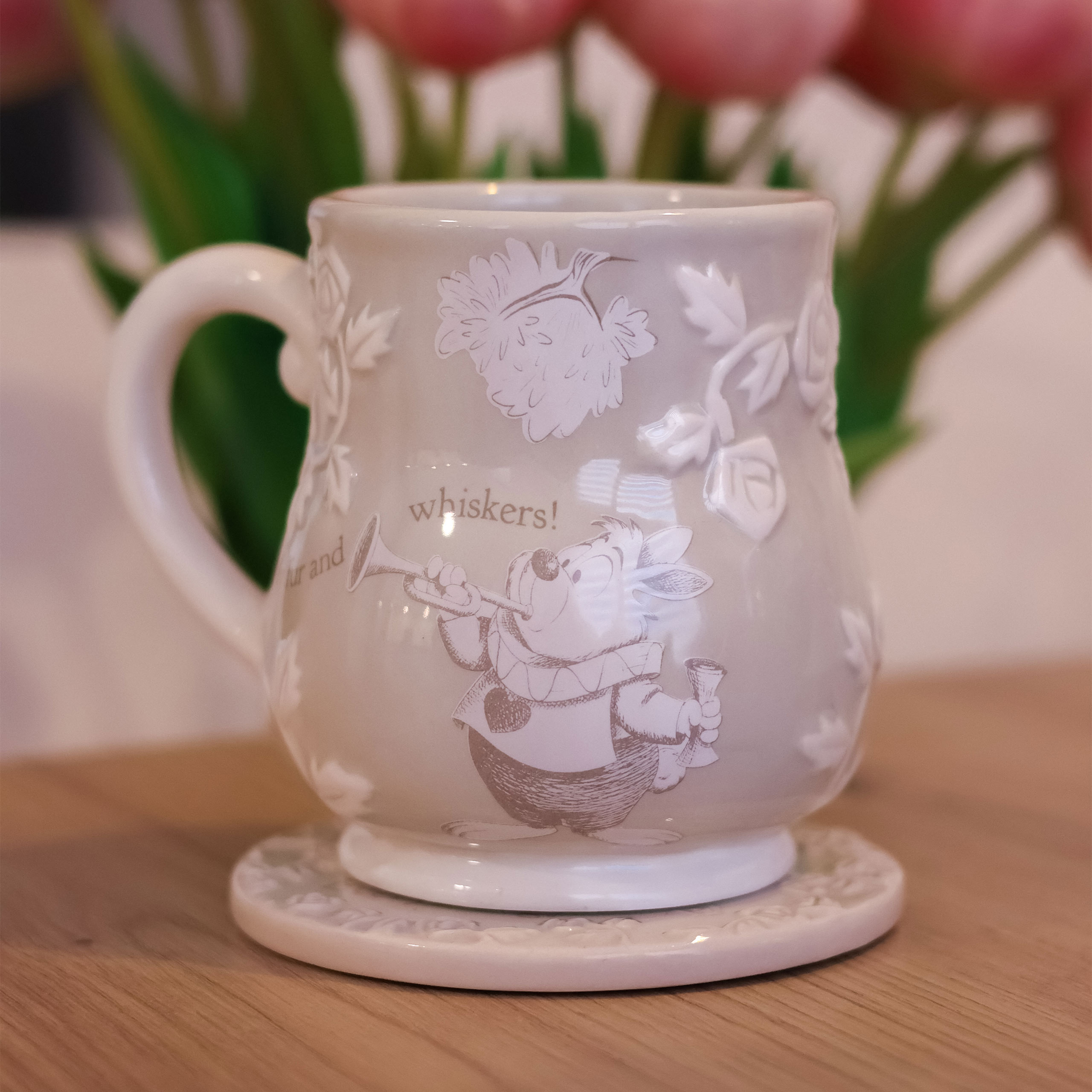 Alice in Wonderland - White Rabbit Relief Mug