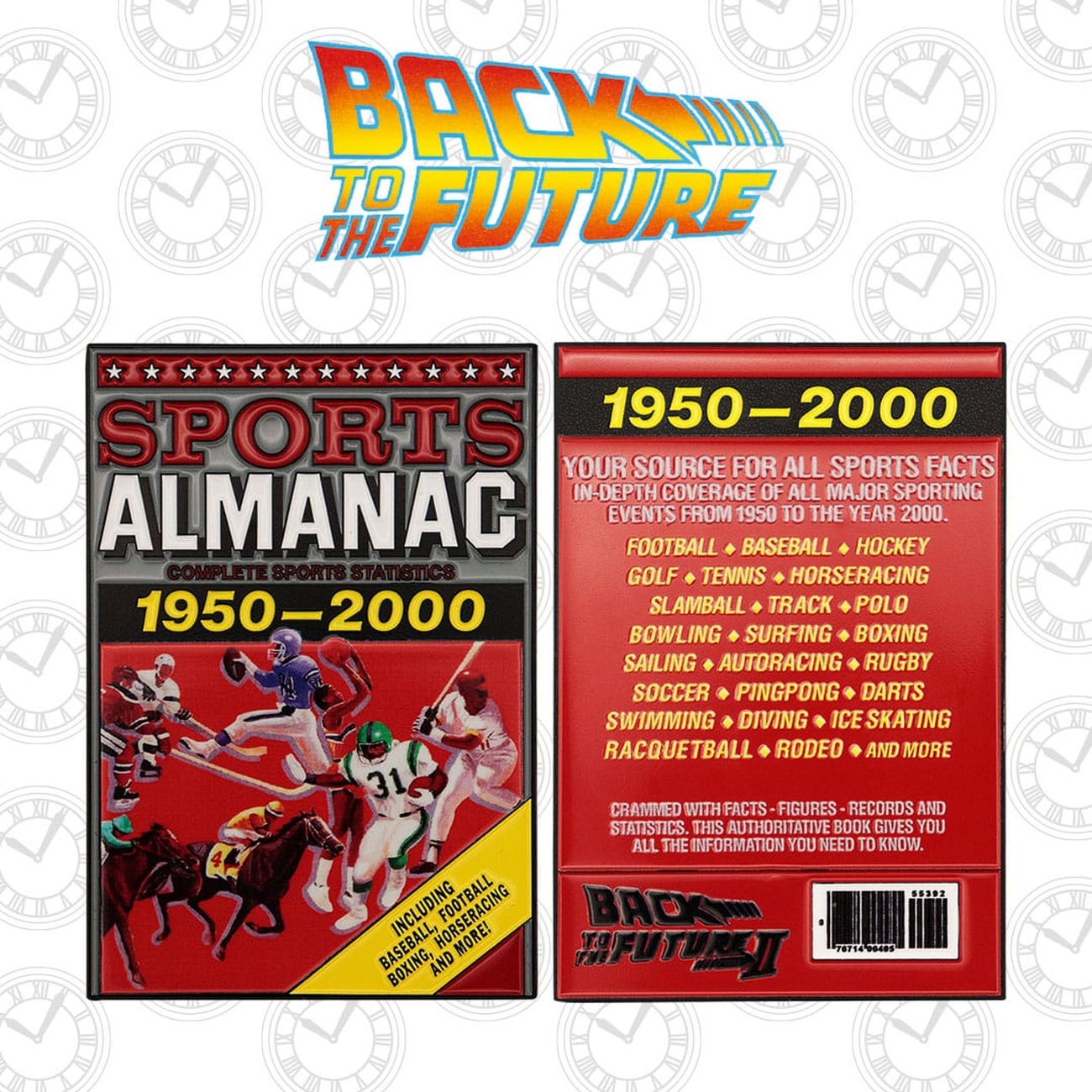 Back to the Future Metal Bar Sports Almanac Limited Edition