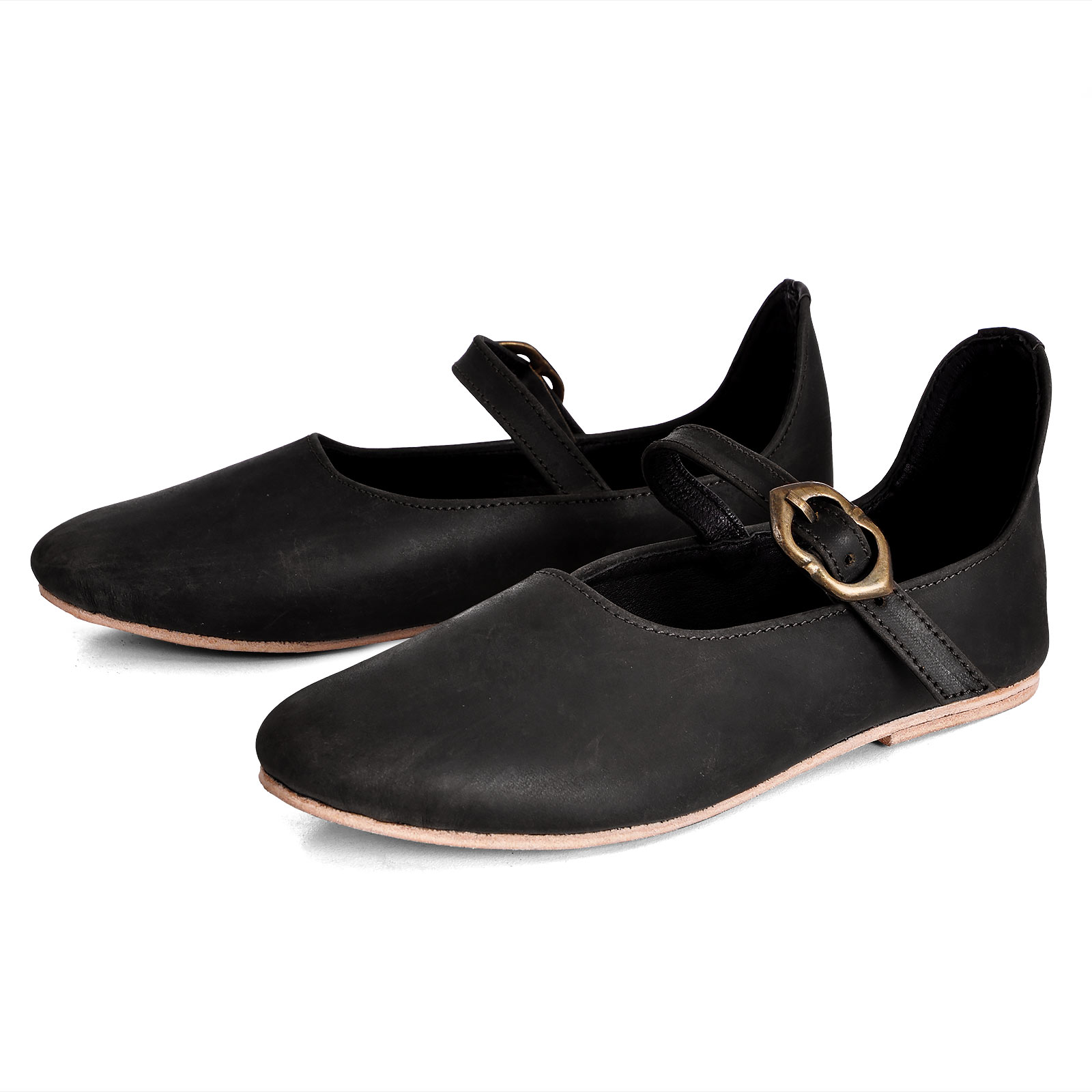 Mittelalter Schuhe Cecilie Damen schwarz