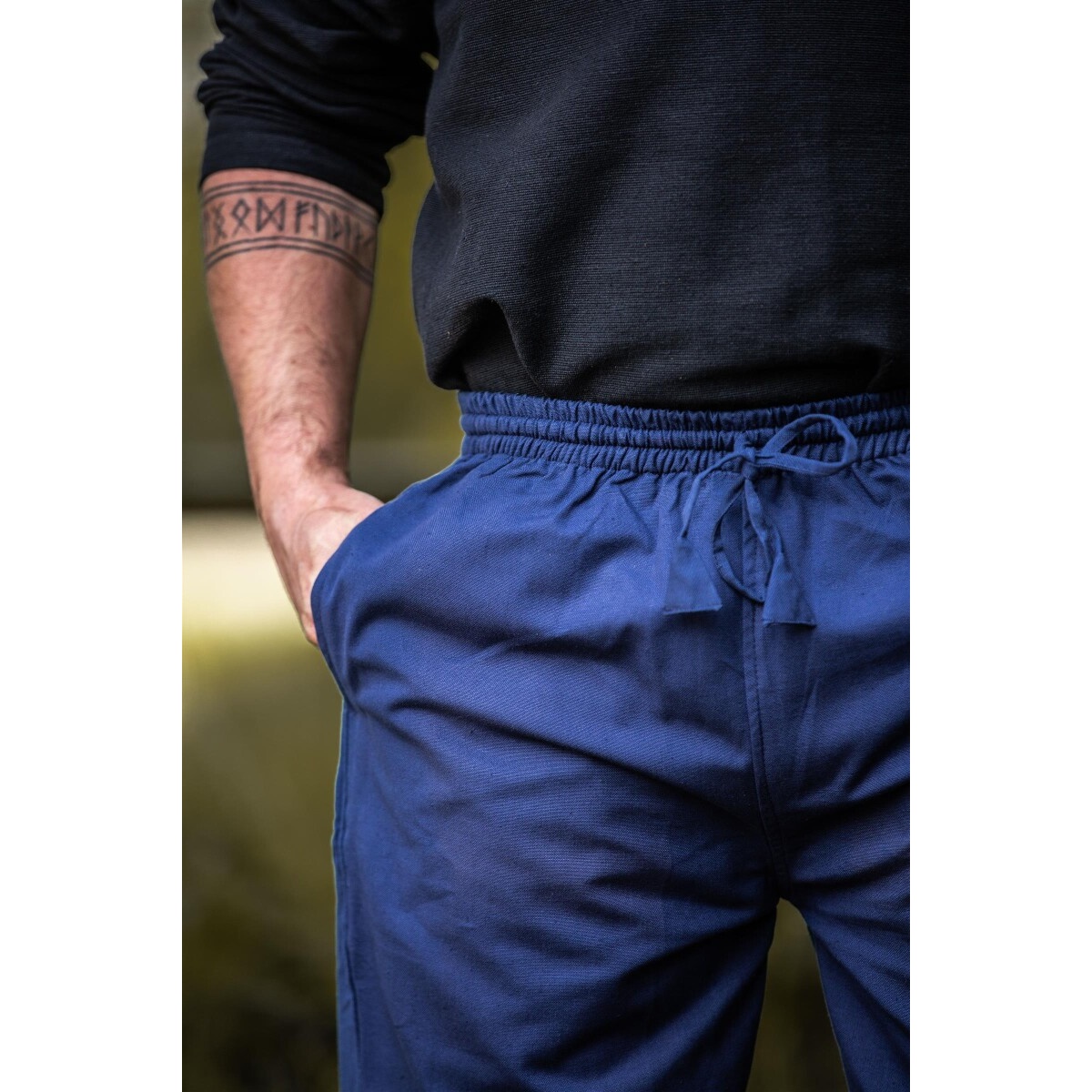 Pantaloni medievali Veit blu
