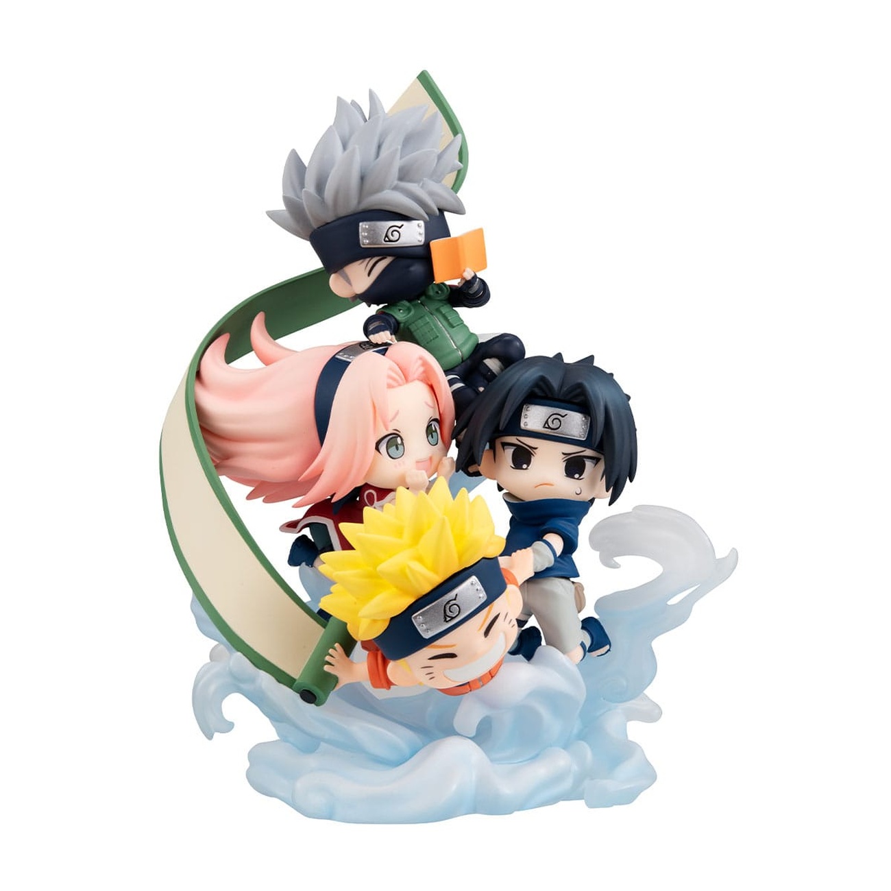 Naruto Shippuden FigUnity PVC Mini-Statue Gather here, Team 7 13 cm (with gift)