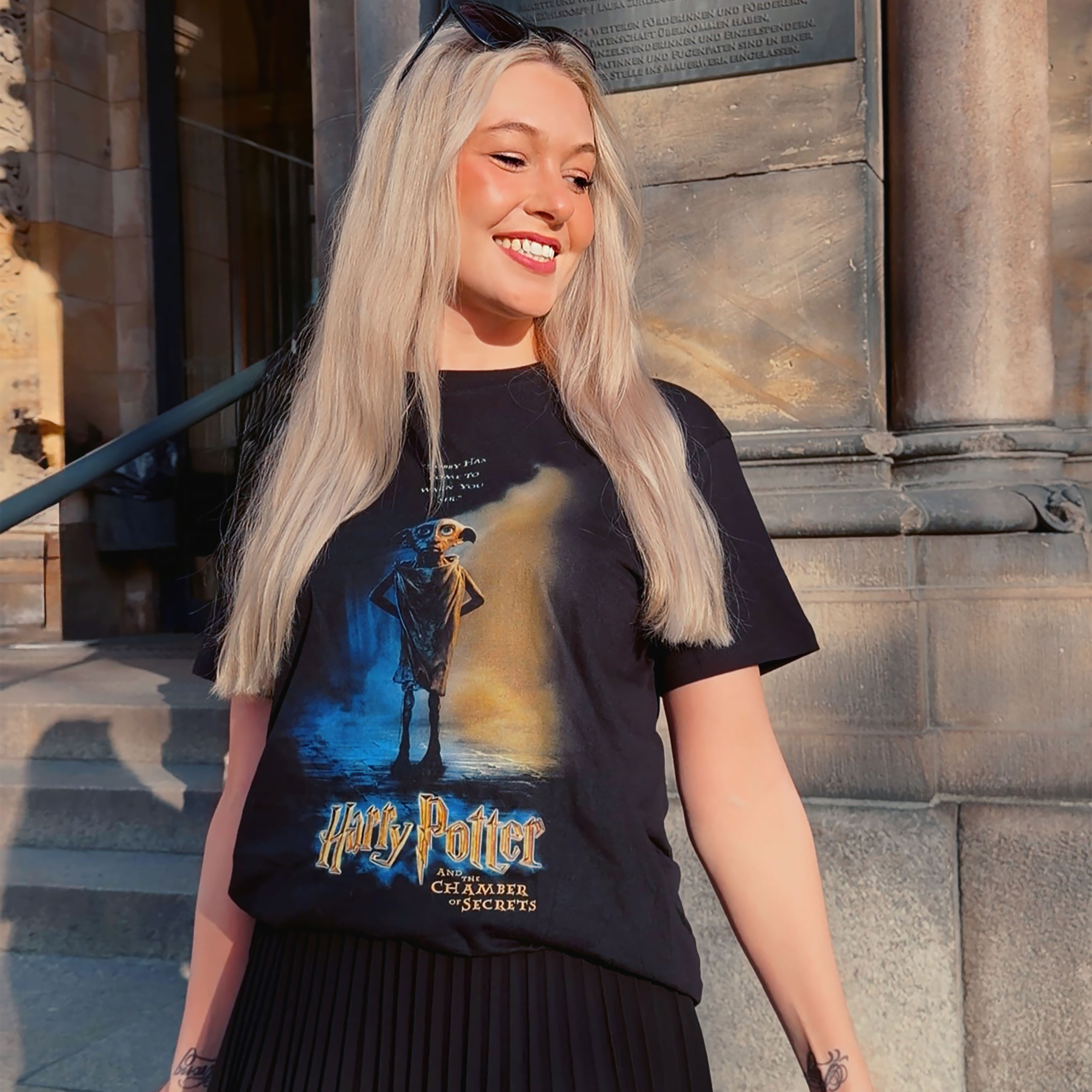 Harry Potter - Dobby Poster T-shirt svart